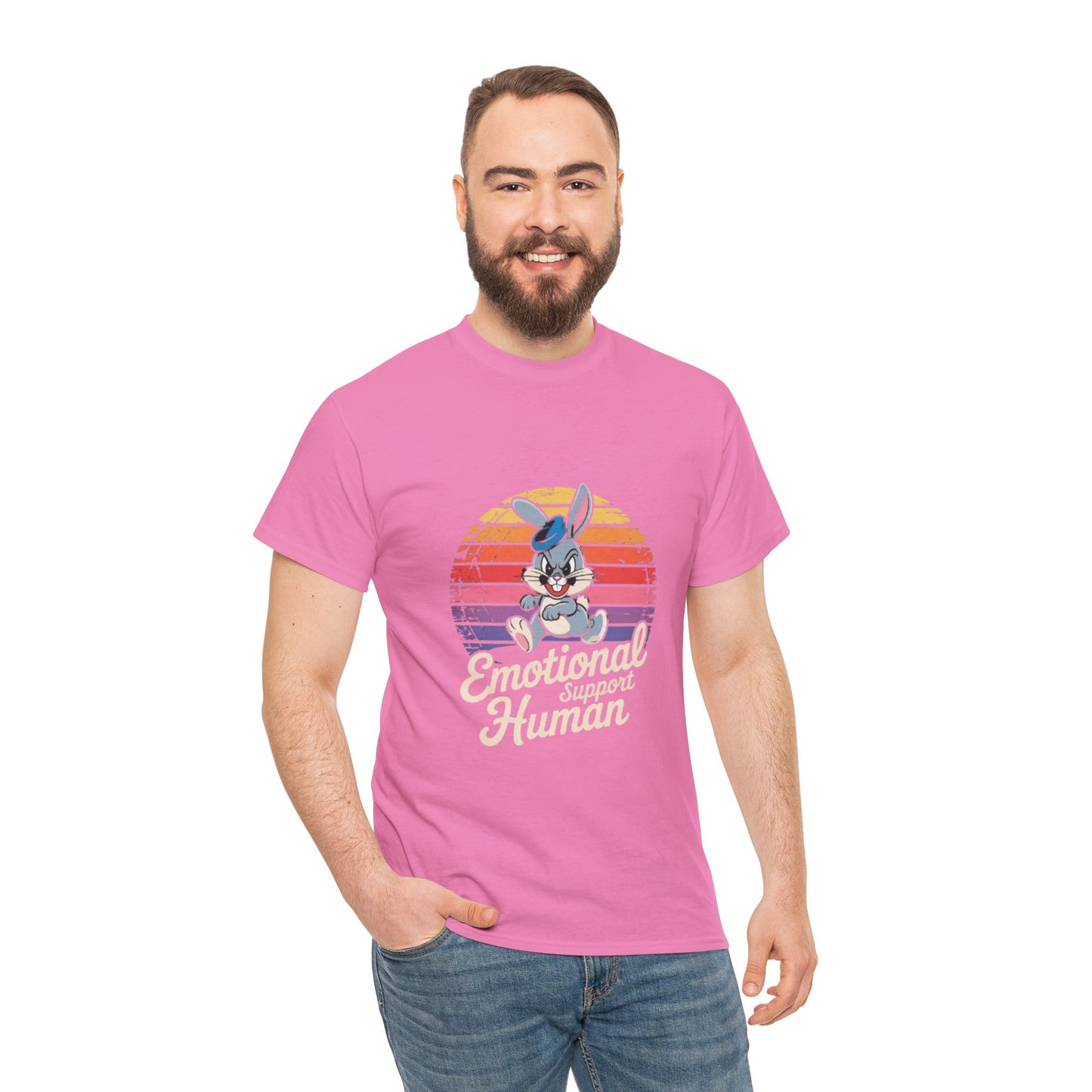 Unisex Heavy Cotton T-Shirt -Emotional Support Human Tee