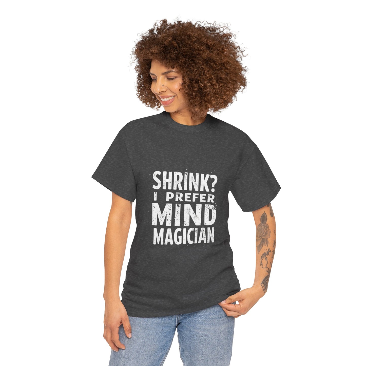 Unisex Heavy Cotton Tee -Mind Reading