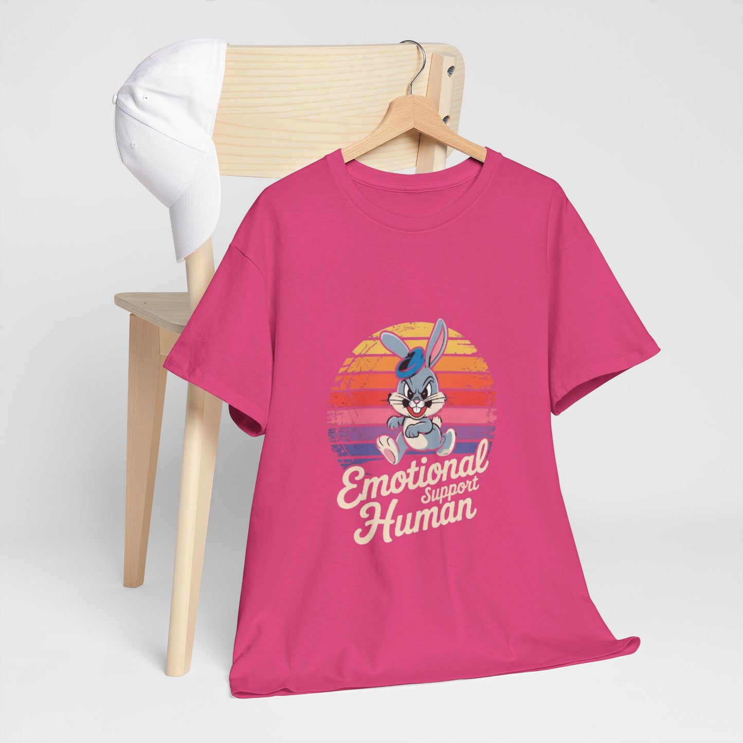 Unisex Heavy Cotton T-Shirt -Emotional Support Human Tee