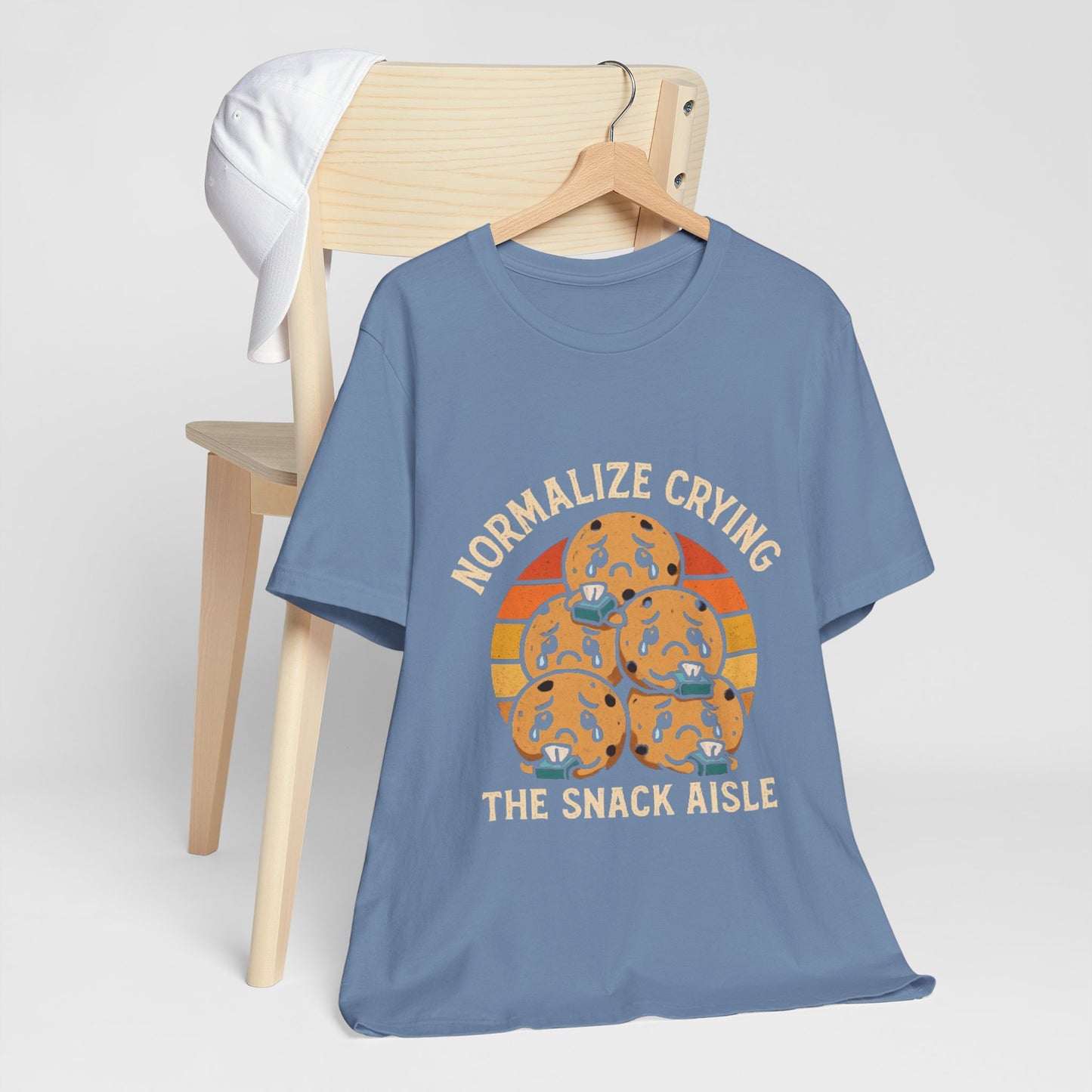Normalize Crying Unisex Tee - Fun Snack Aisle Shirt, Counselor Humour