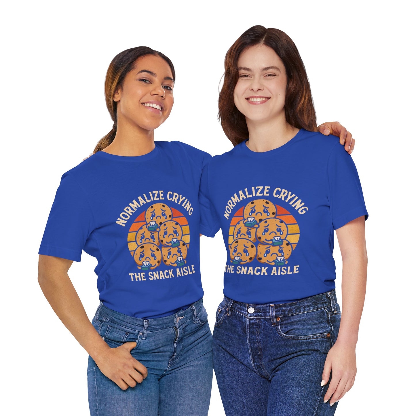 Normalize Crying Unisex Tee - Fun Snack Aisle Shirt, Counselor Humour