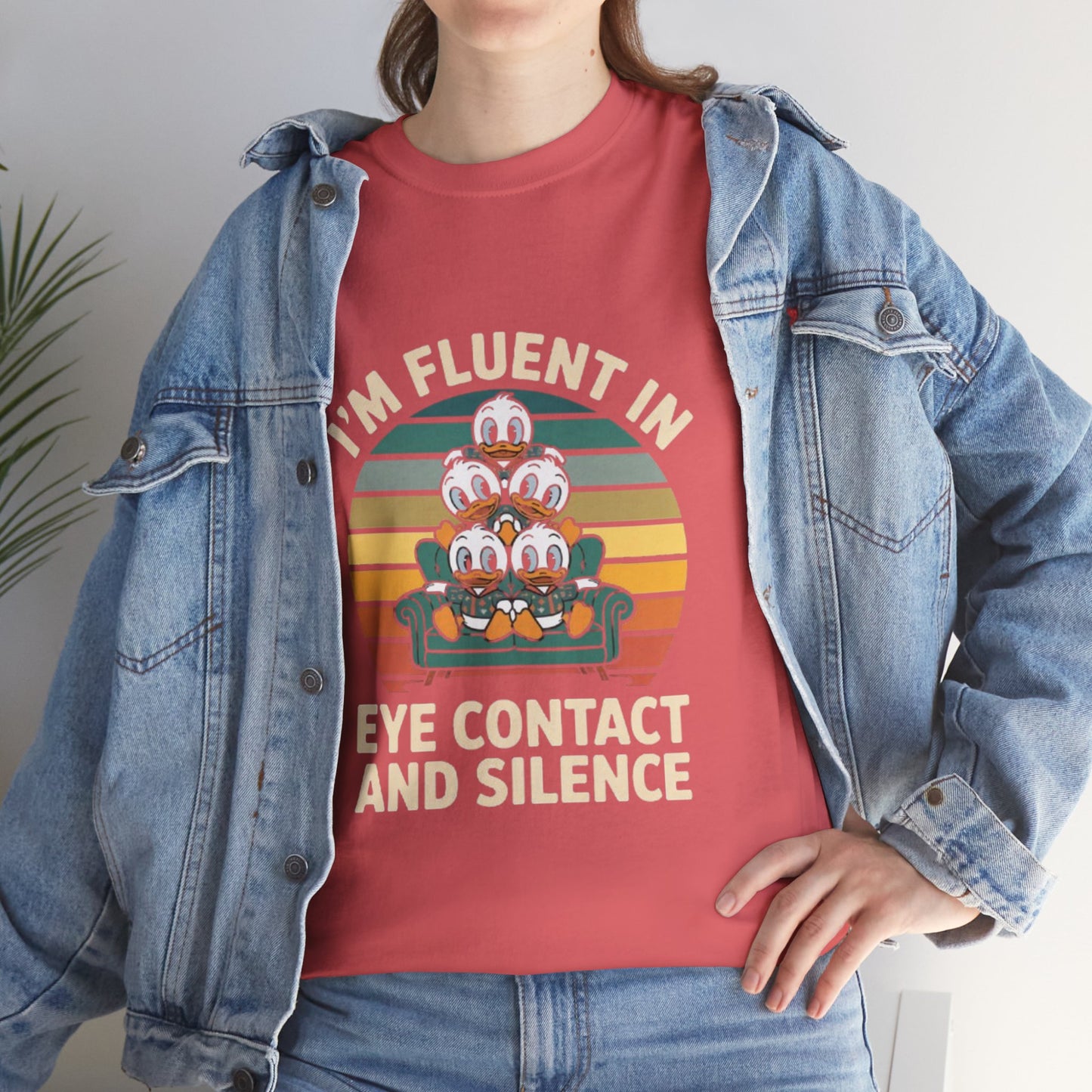 Unisex Heavy Cotton Tee -Fluent in Eye Contact