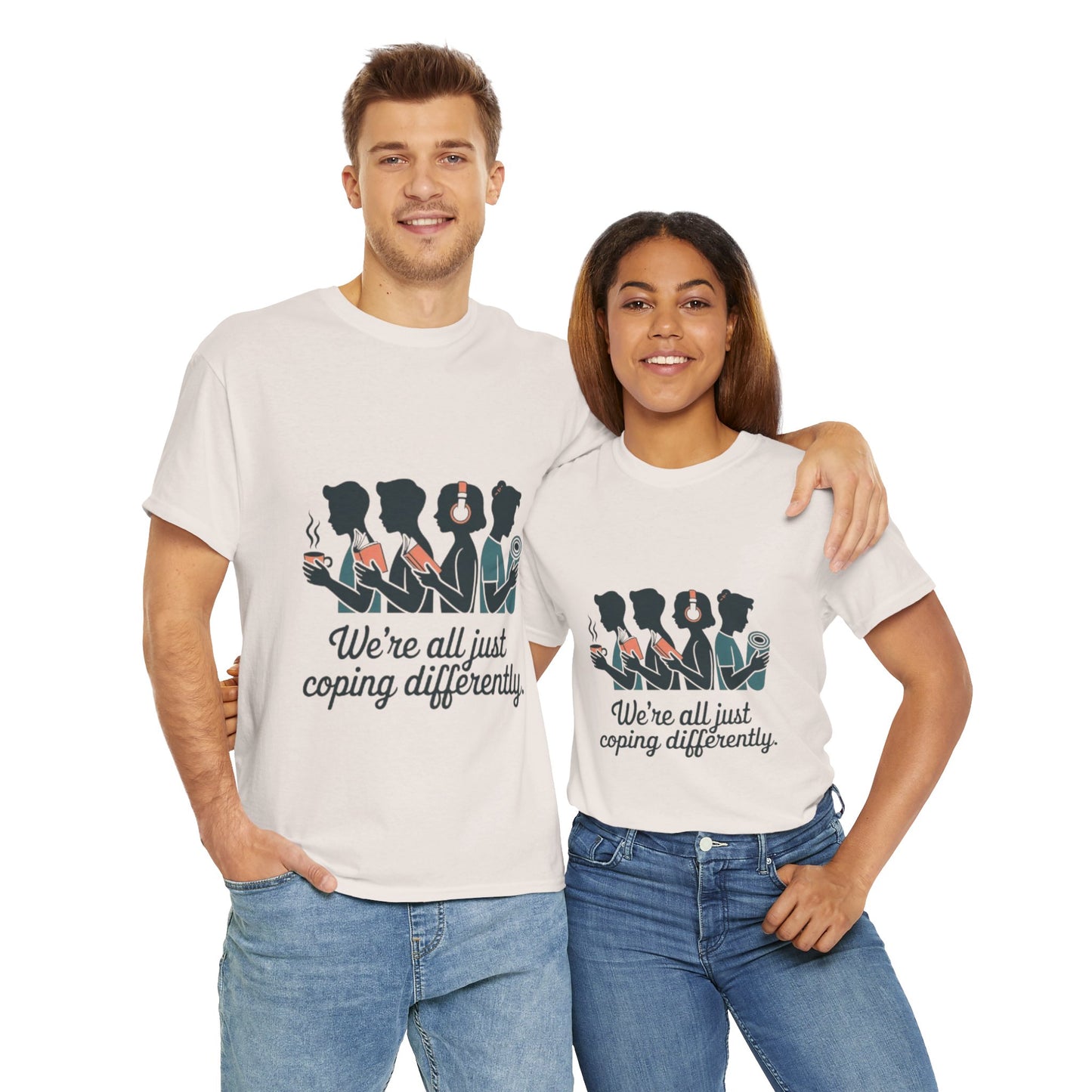 Coping Together Unisex Tee - Mental Health Awareness Apparel