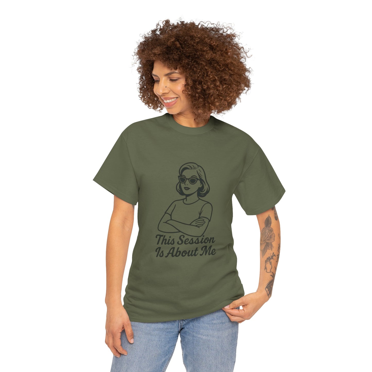 Empowered Statement Tee - This Session Is About Me