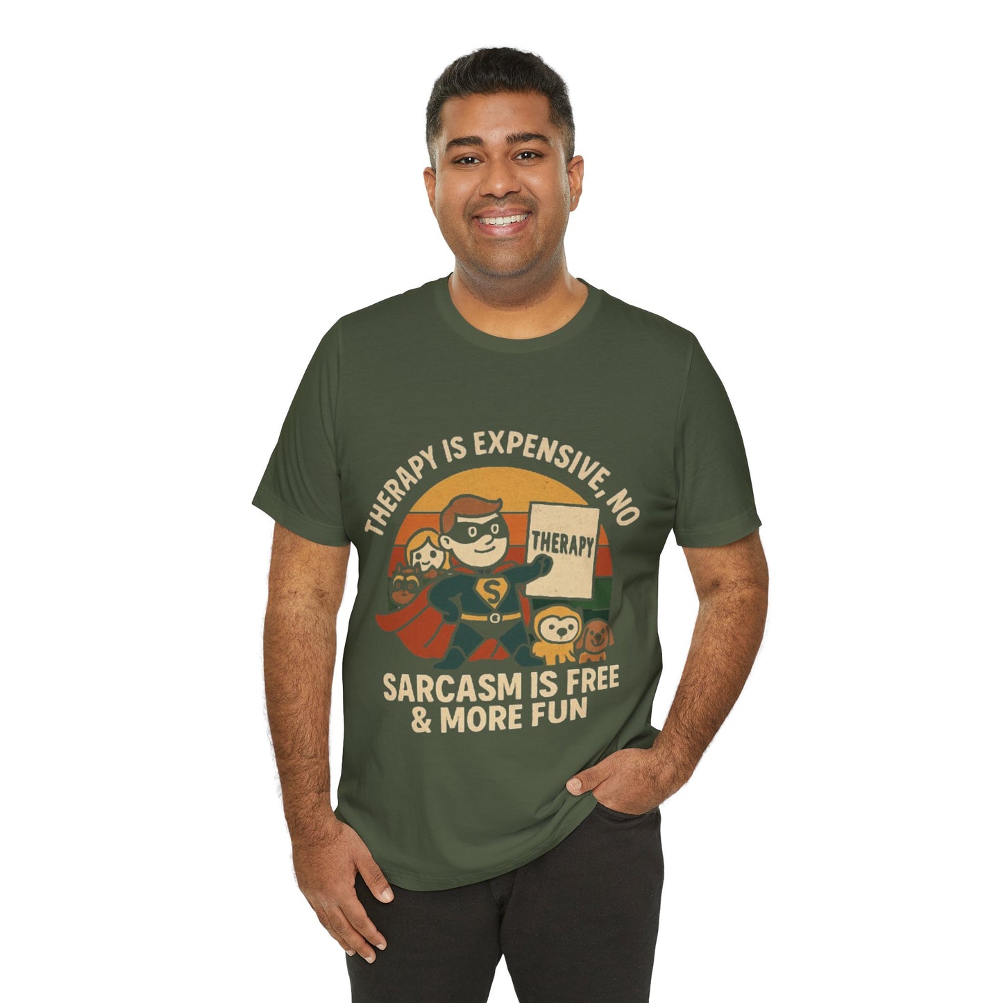 Therapy Humor Tee | Unisex Jersey Short Sleeve Tee, Mental Health Awareness