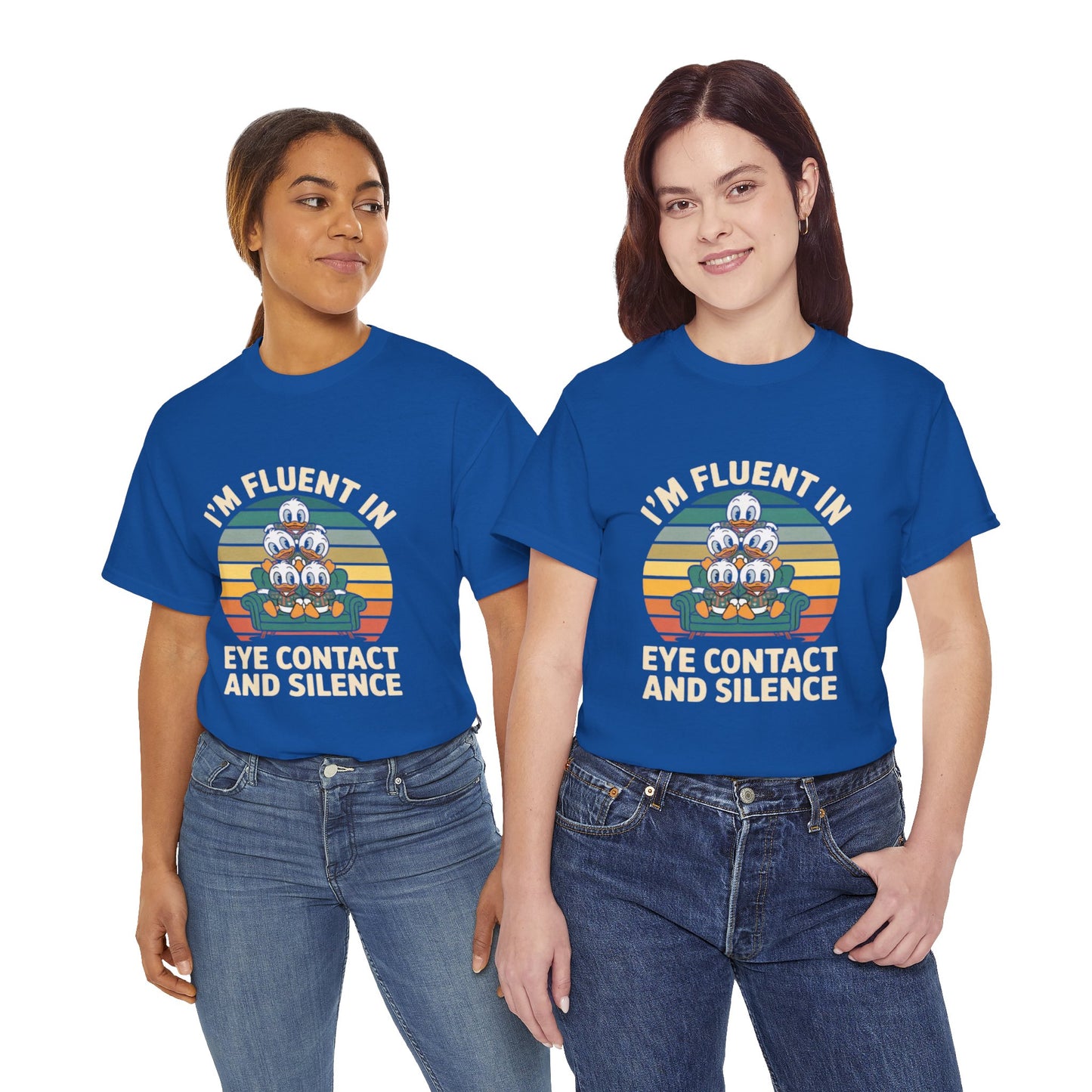 Unisex Heavy Cotton Tee -Fluent in Eye Contact