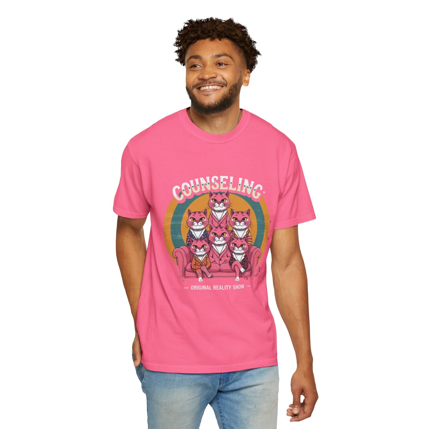 Unisex Garment-Dyed T-Shirt -Counseling Cats