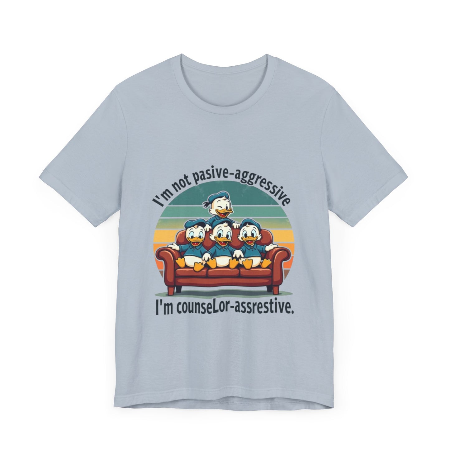 Unisex Jersey Short Sleeve T-Shirt -Funny Counsel-Assertive Tee