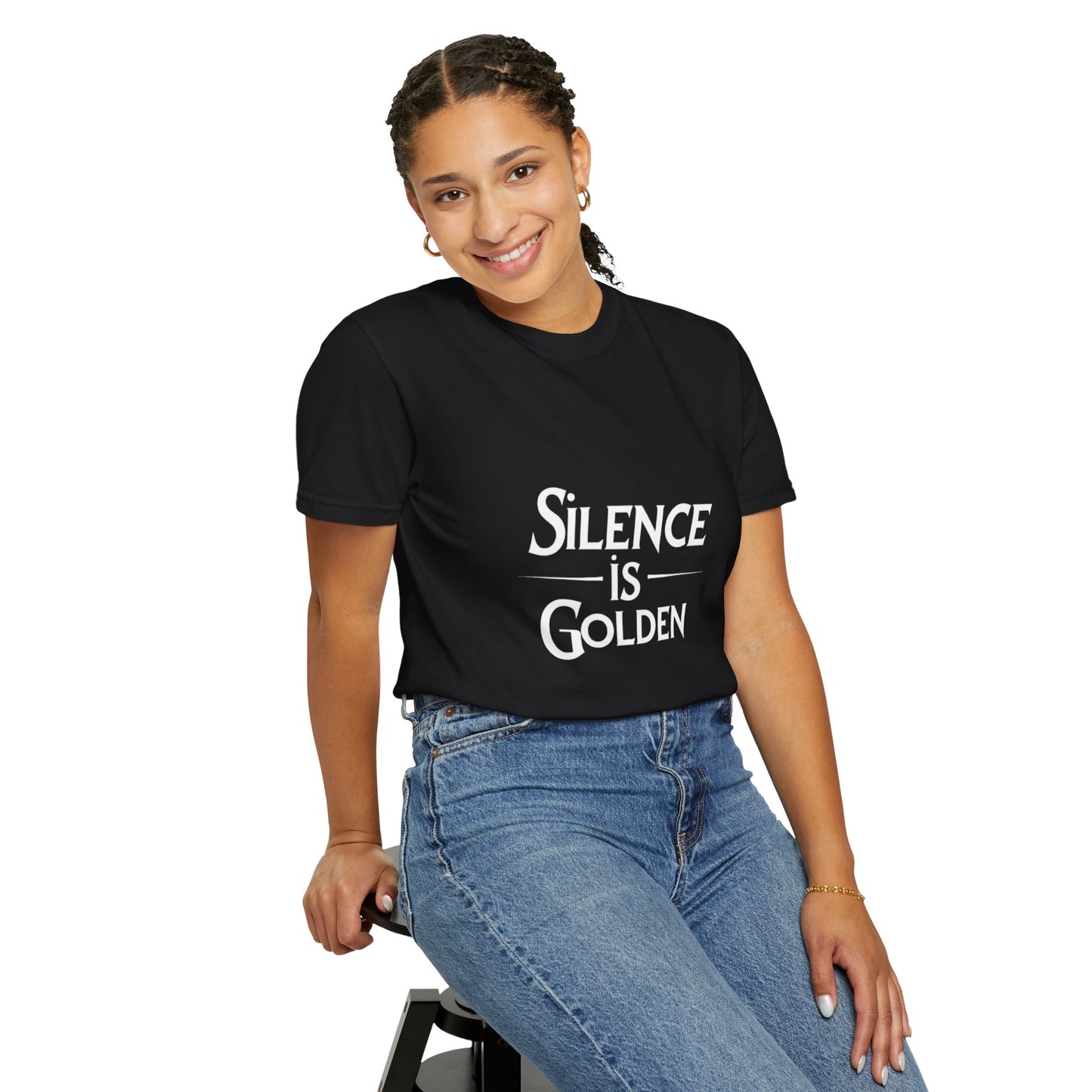 Unisex Garment-Dyed T-Shirt | Silence is Golden