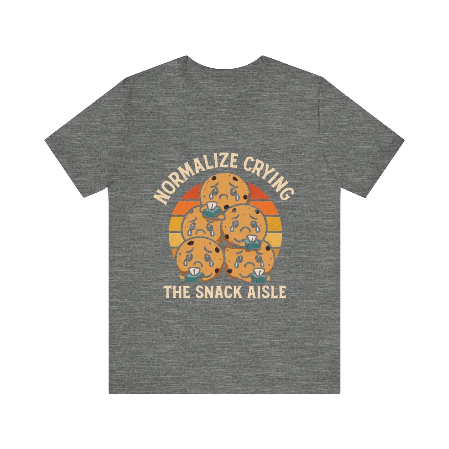 Normalize Crying Unisex Tee - Fun Snack Aisle Shirt, Counselor Humour