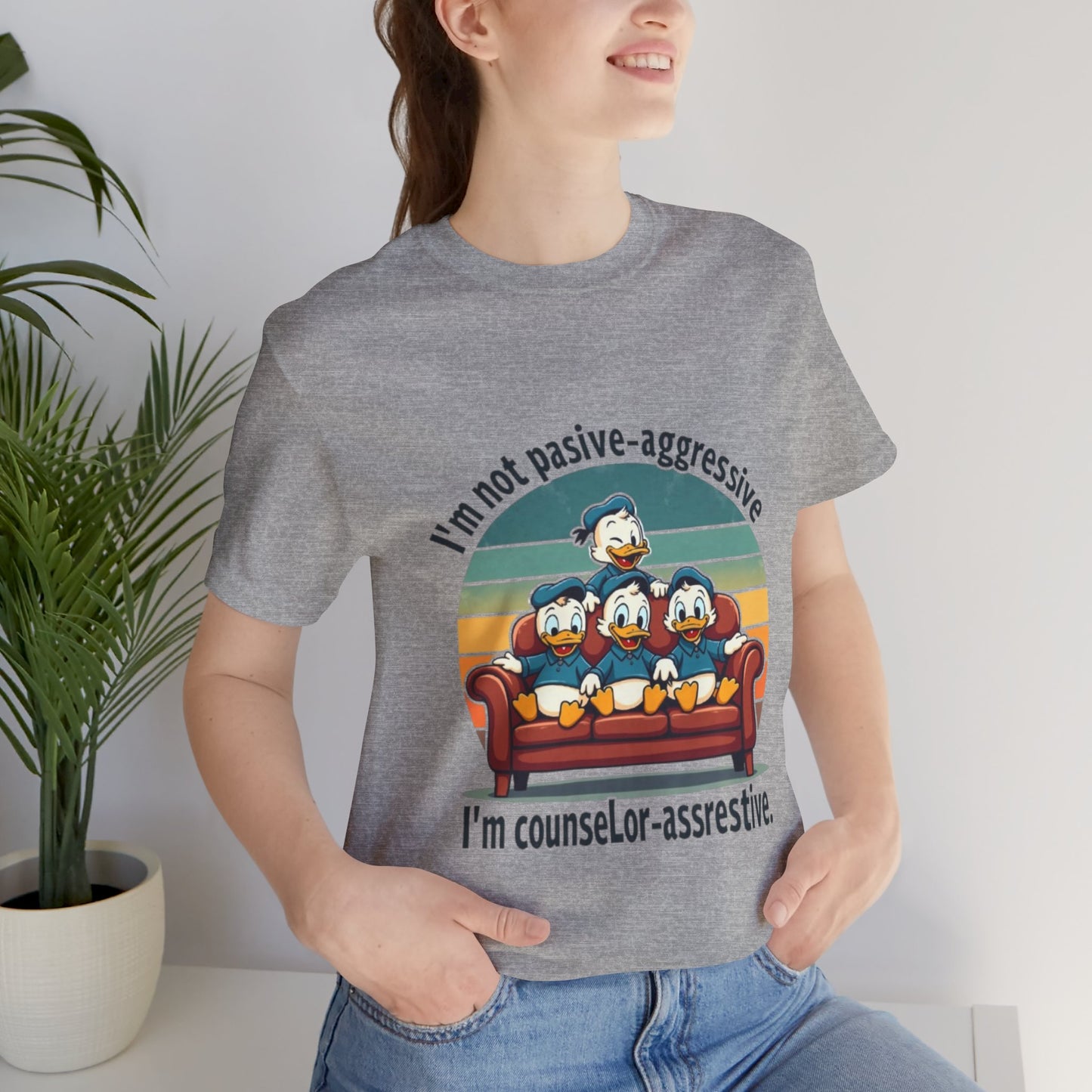 Unisex Jersey Short Sleeve T-Shirt -Funny Counsel-Assertive Tee