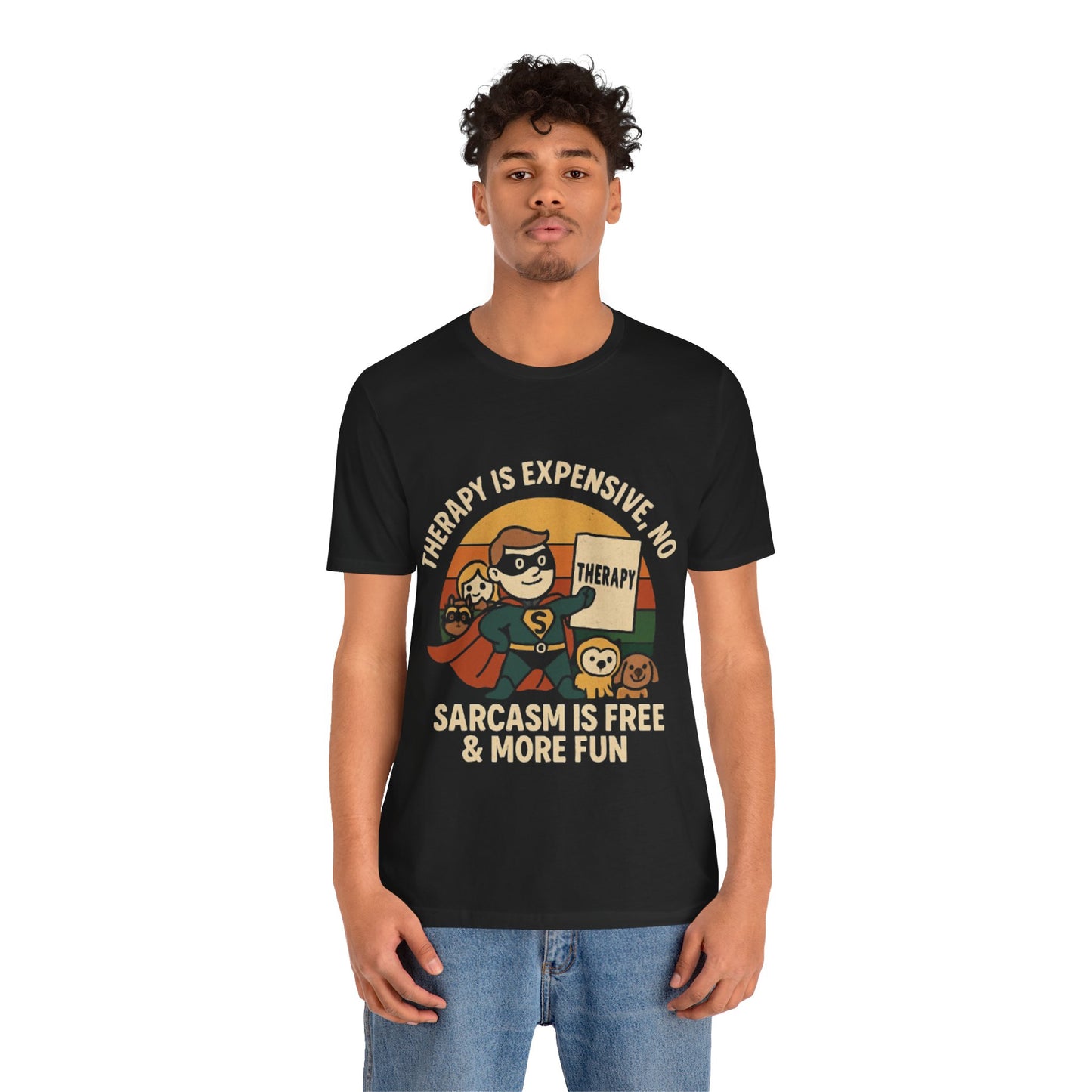 Therapy Humor Tee | Unisex Jersey Short Sleeve Tee, Mental Health Awareness