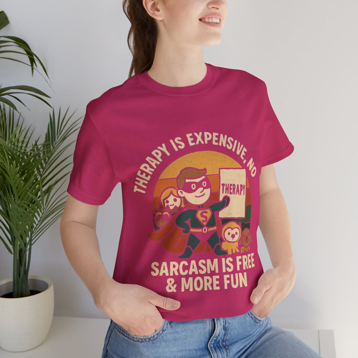 Therapy Humor Tee | Unisex Jersey Short Sleeve Tee, Mental Health Awareness