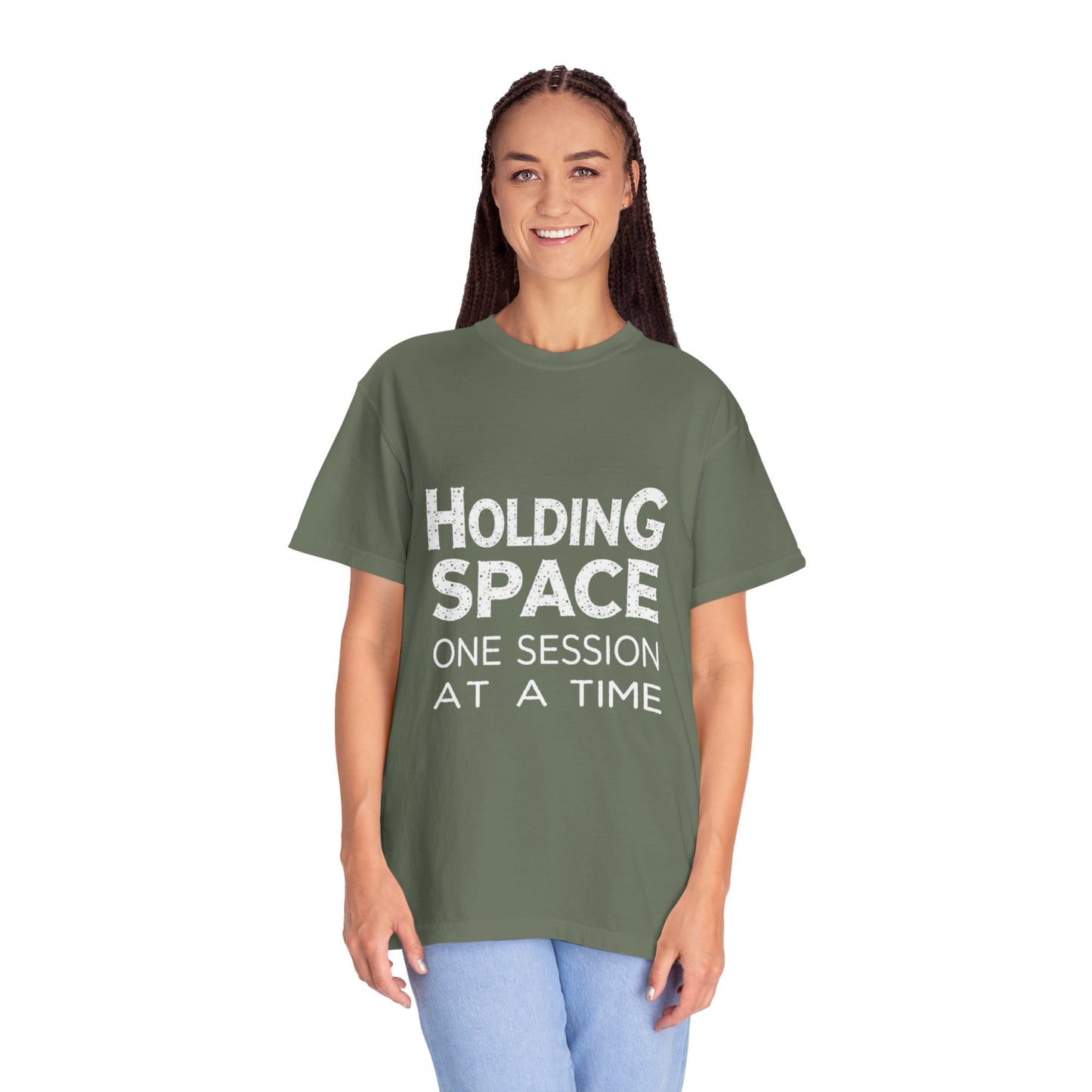 Unisex Garment-Dyed T-shirt -Holding Space