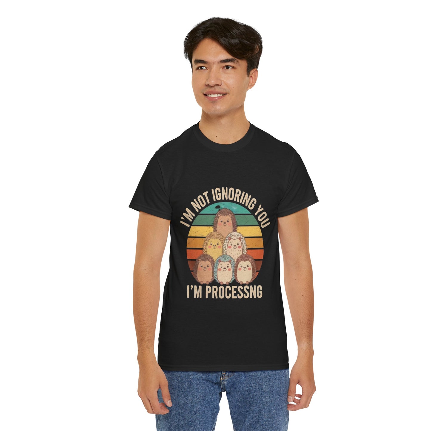 Funny Psychology Unisex Tee - 'I'm Not Ignoring You, I'm Processing'