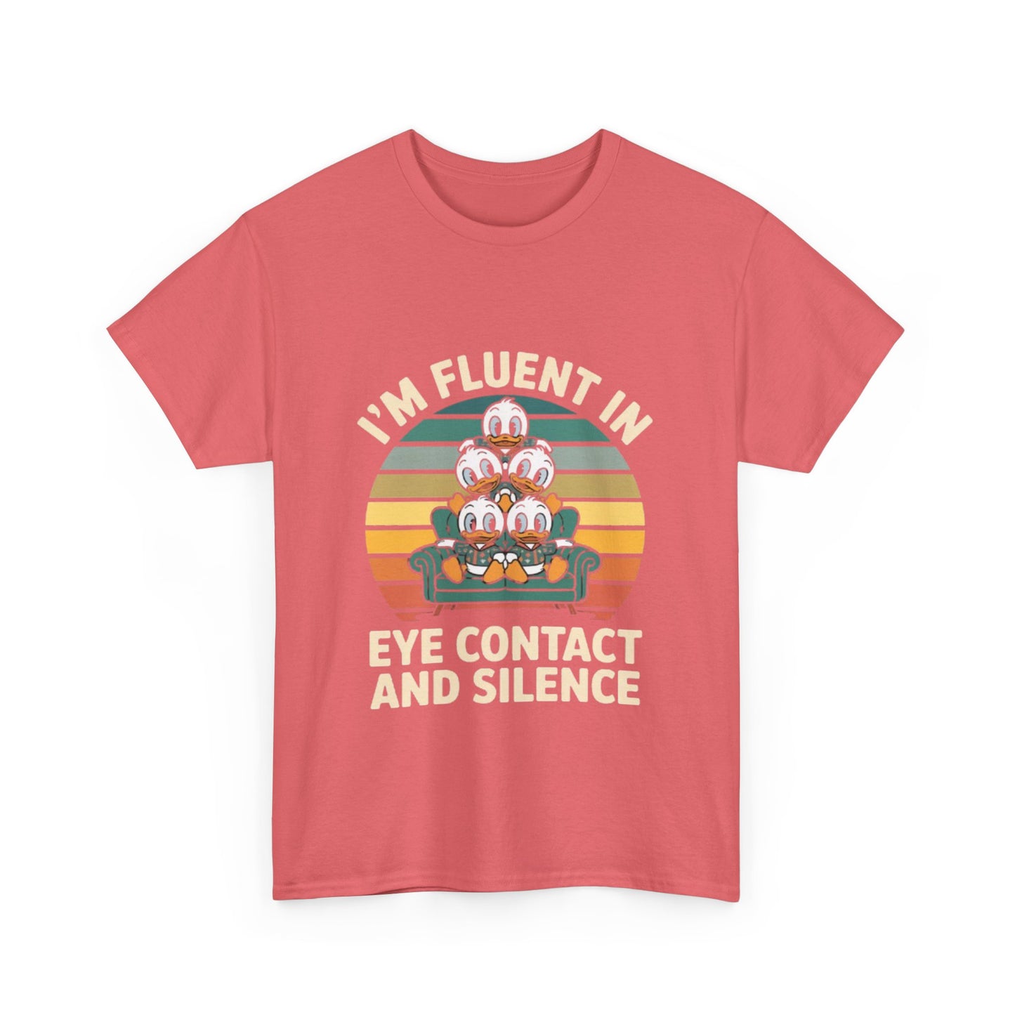 Unisex Heavy Cotton Tee -Fluent in Eye Contact