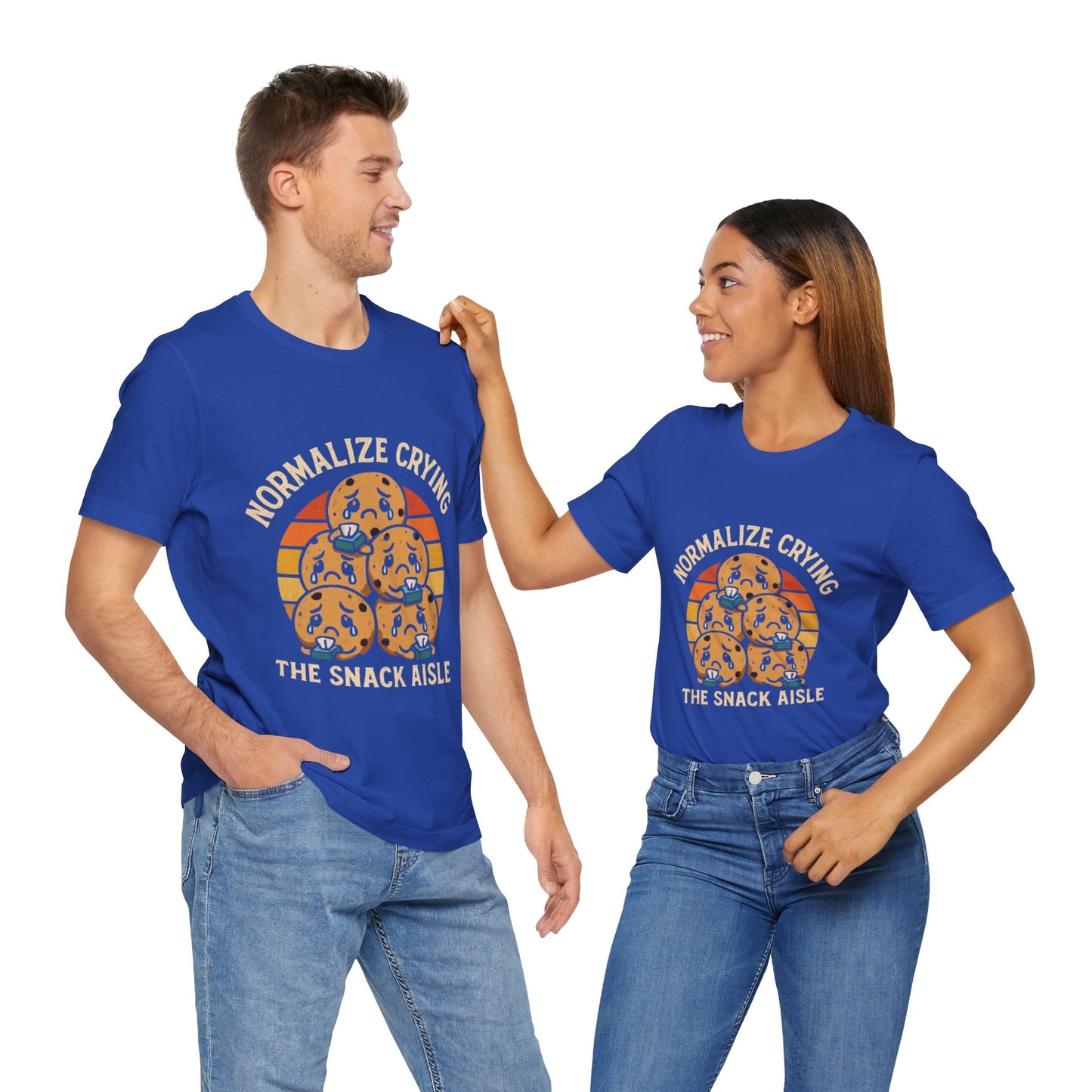 Normalize Crying Unisex Tee - Fun Snack Aisle Shirt, Counselor Humour