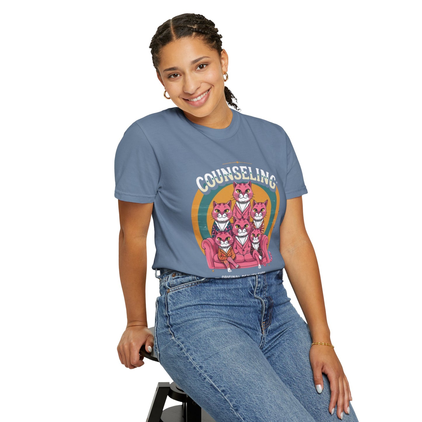 Unisex Garment-Dyed T-Shirt -Counseling Cats