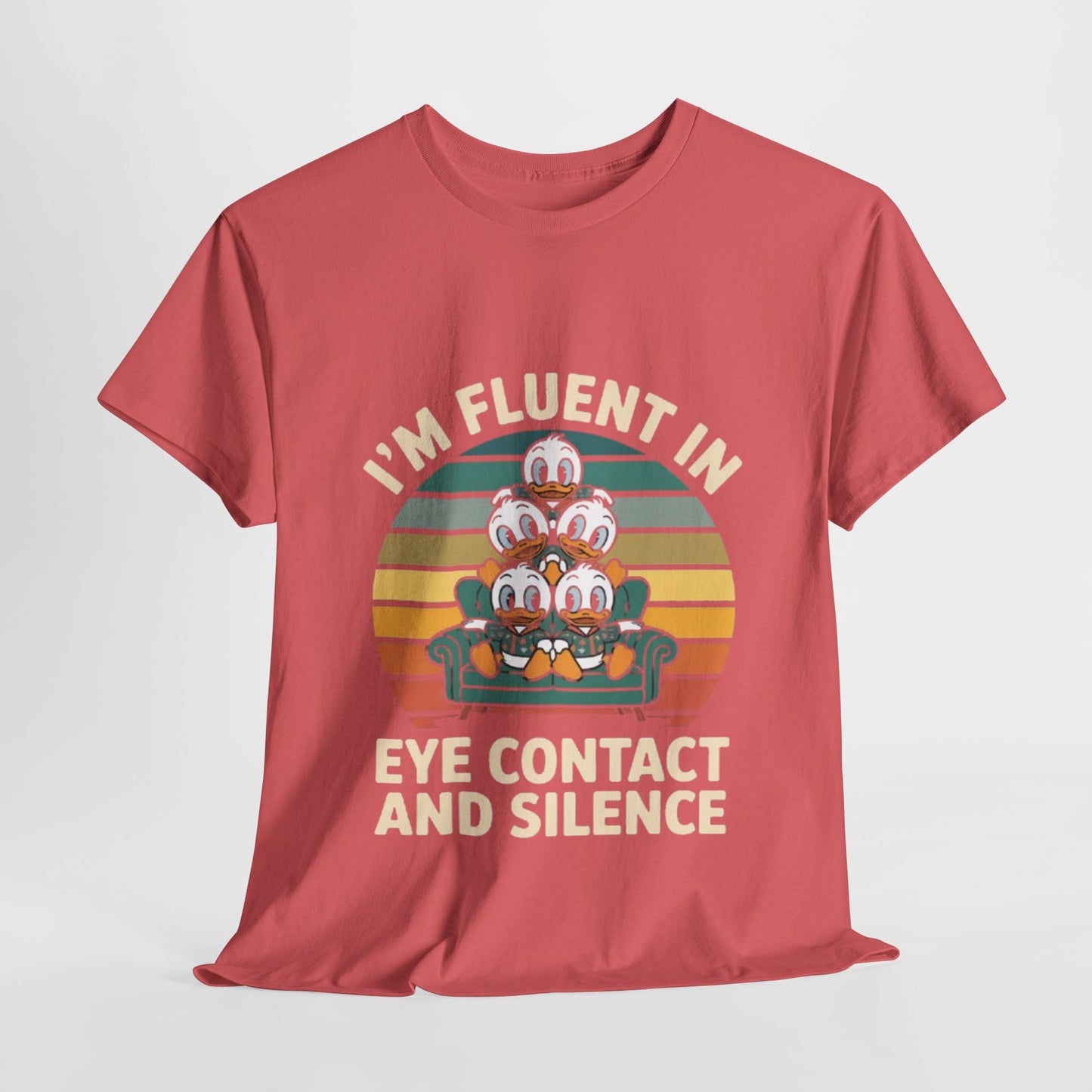 Unisex Heavy Cotton Tee -Fluent in Eye Contact