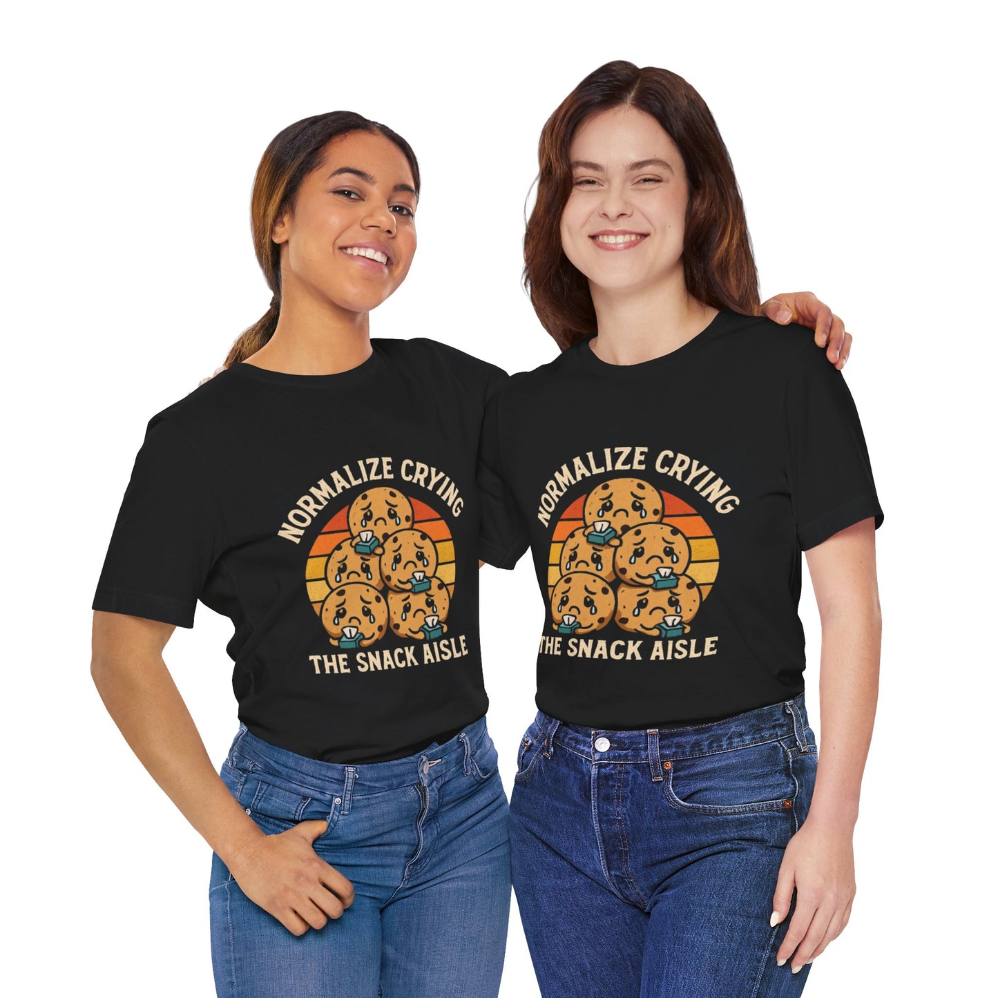Normalize Crying Unisex Tee - Fun Snack Aisle Shirt, Counselor Humour