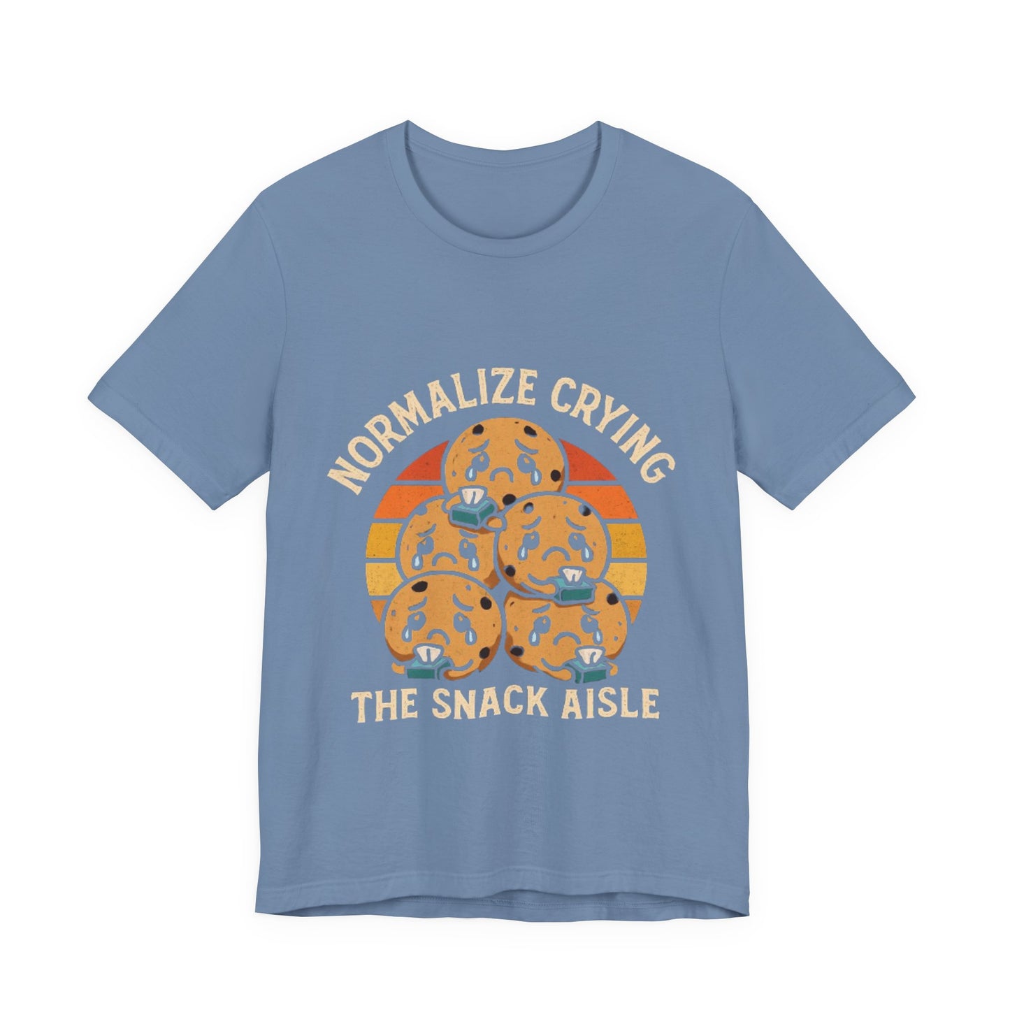 Normalize Crying Unisex Tee - Fun Snack Aisle Shirt, Counselor Humour