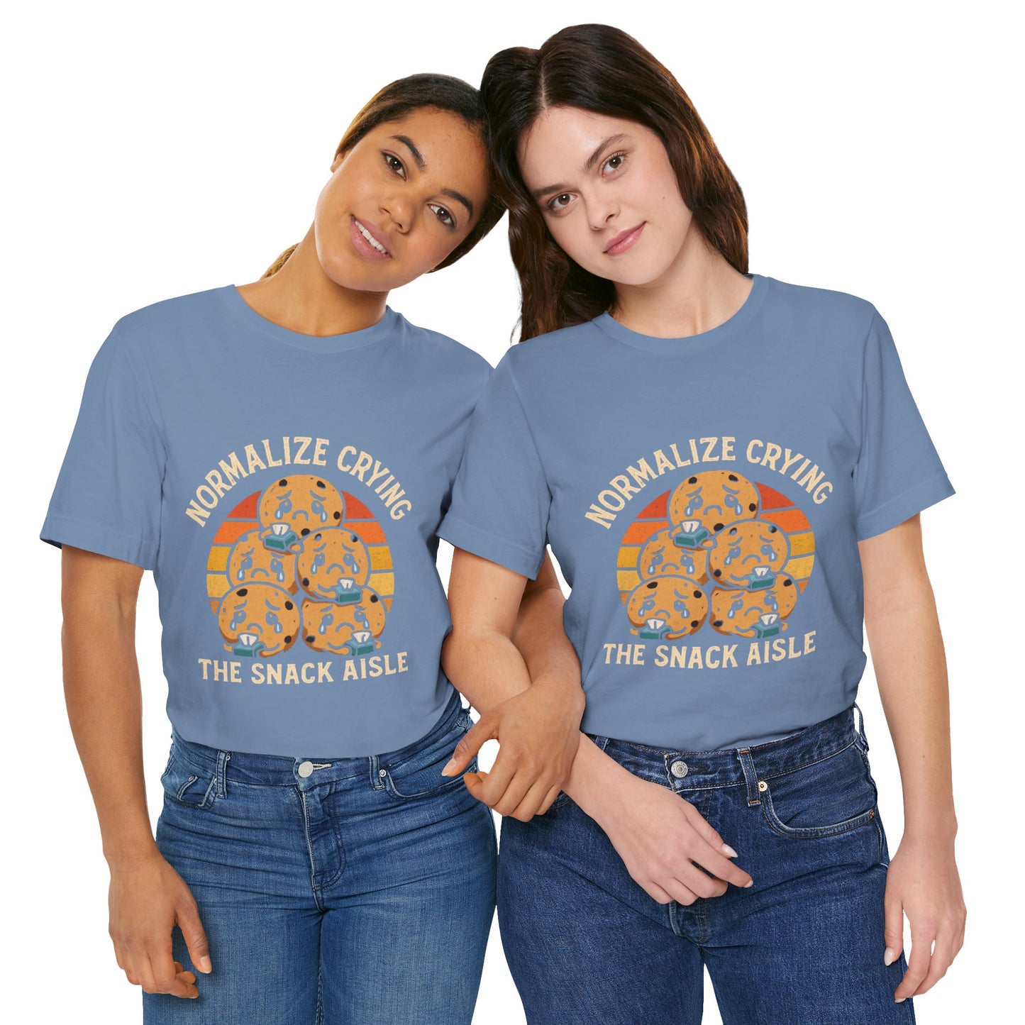 Normalize Crying Unisex Tee - Fun Snack Aisle Shirt, Counselor Humour