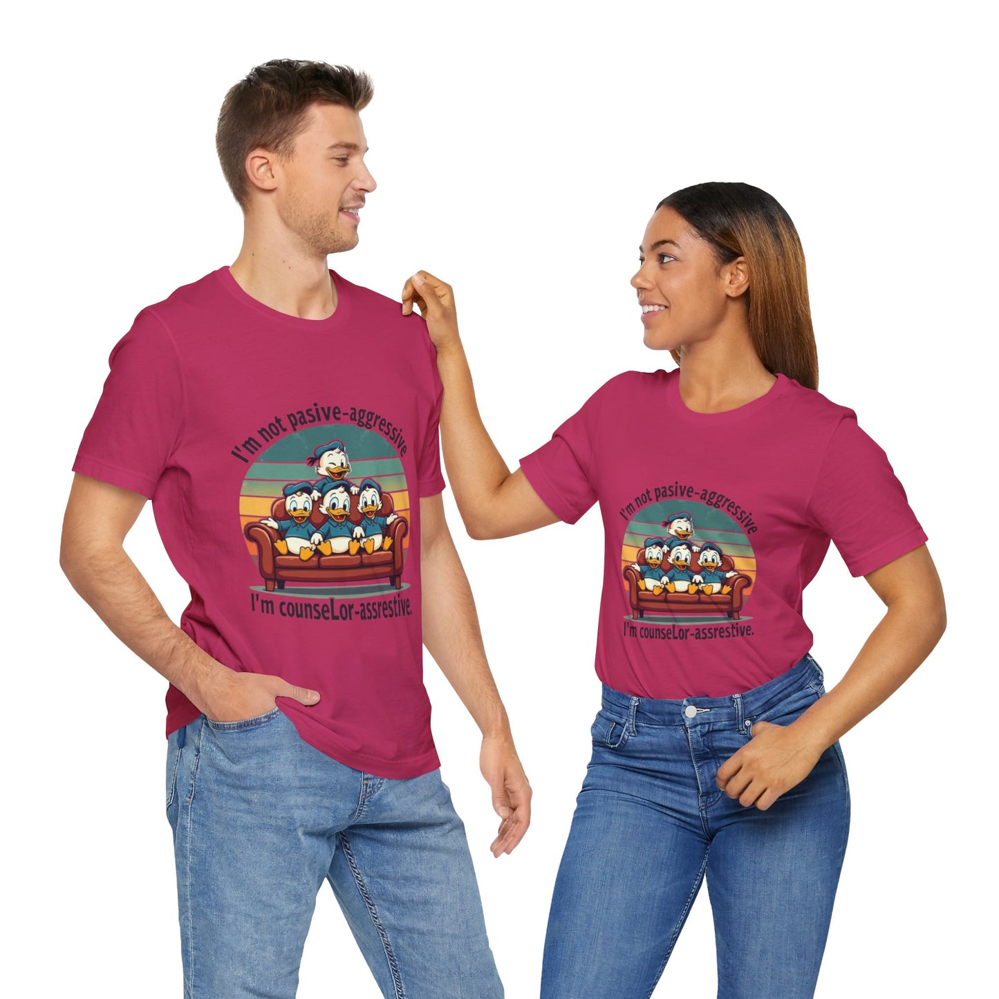 Unisex Jersey Short Sleeve T-Shirt -Funny Counsel-Assertive Tee