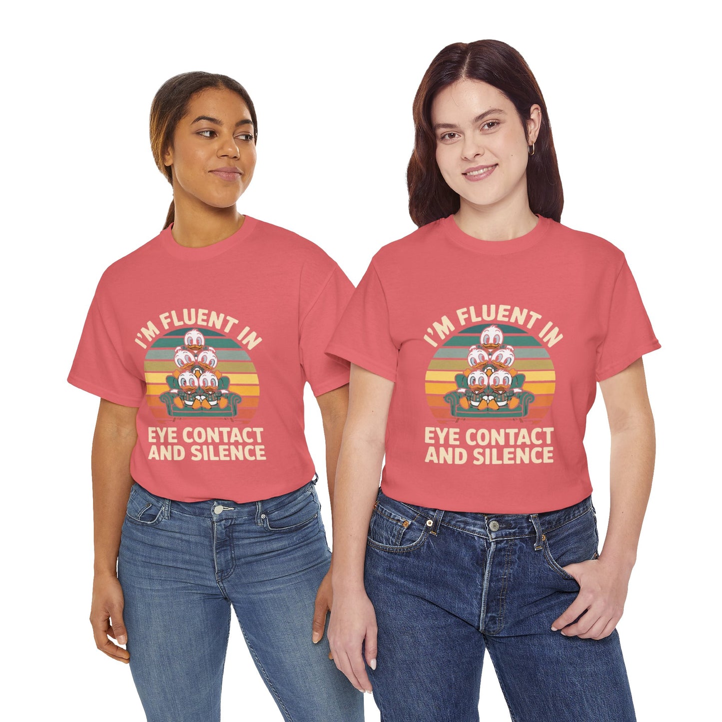 Unisex Heavy Cotton Tee -Fluent in Eye Contact
