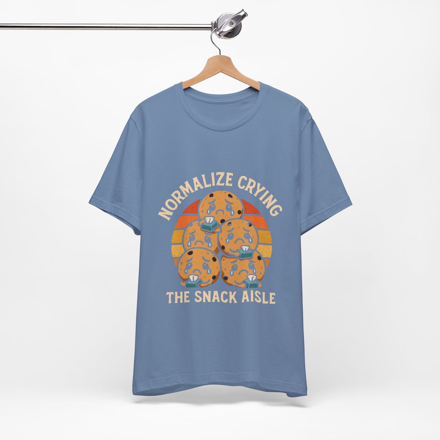 Normalize Crying Unisex Tee - Fun Snack Aisle Shirt, Counselor Humour