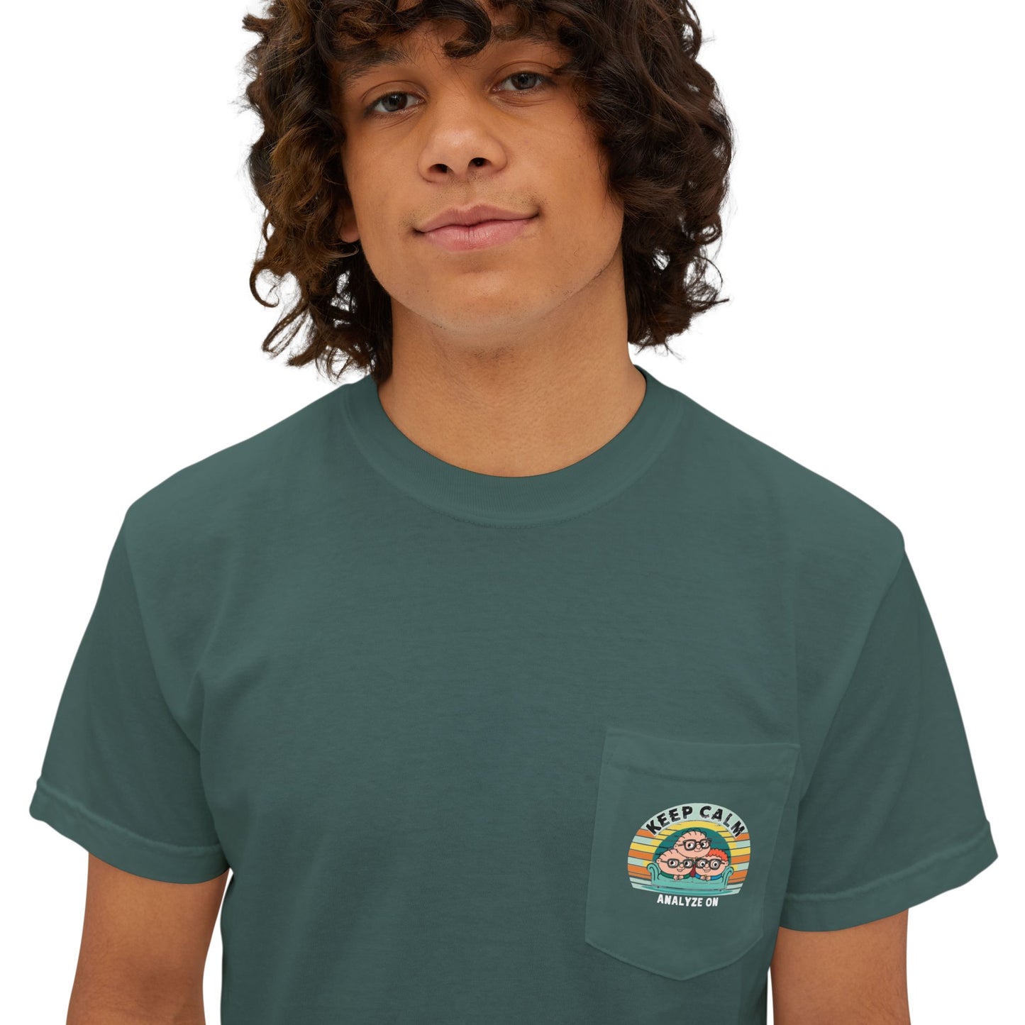 Pocket T-Shirt - Keep Calm Analyze On