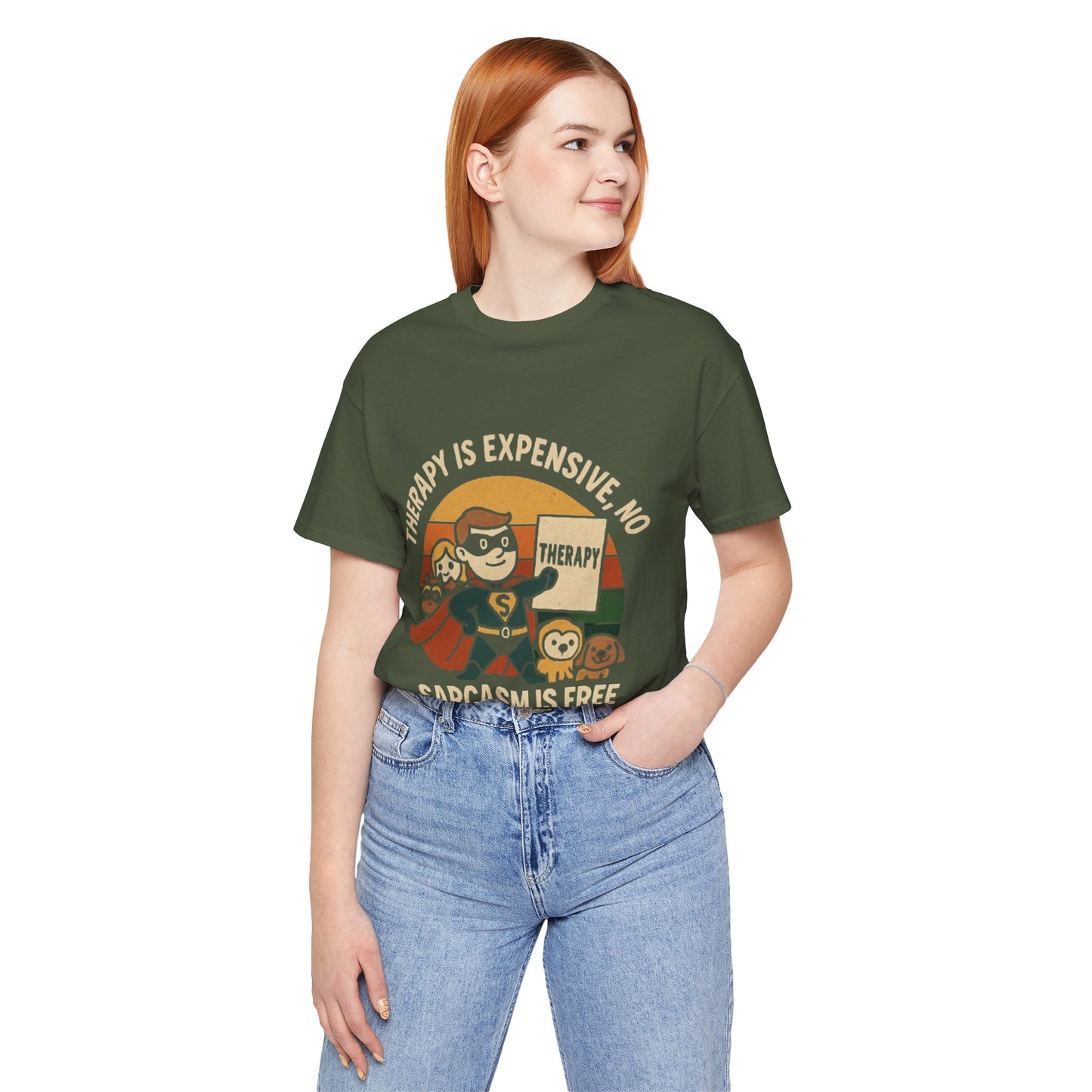 Therapy Humor Tee | Unisex Jersey Short Sleeve Tee, Mental Health Awareness