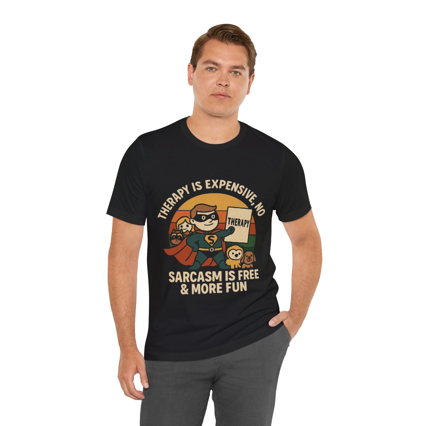 Therapy Humor Tee | Unisex Jersey Short Sleeve Tee, Mental Health Awareness