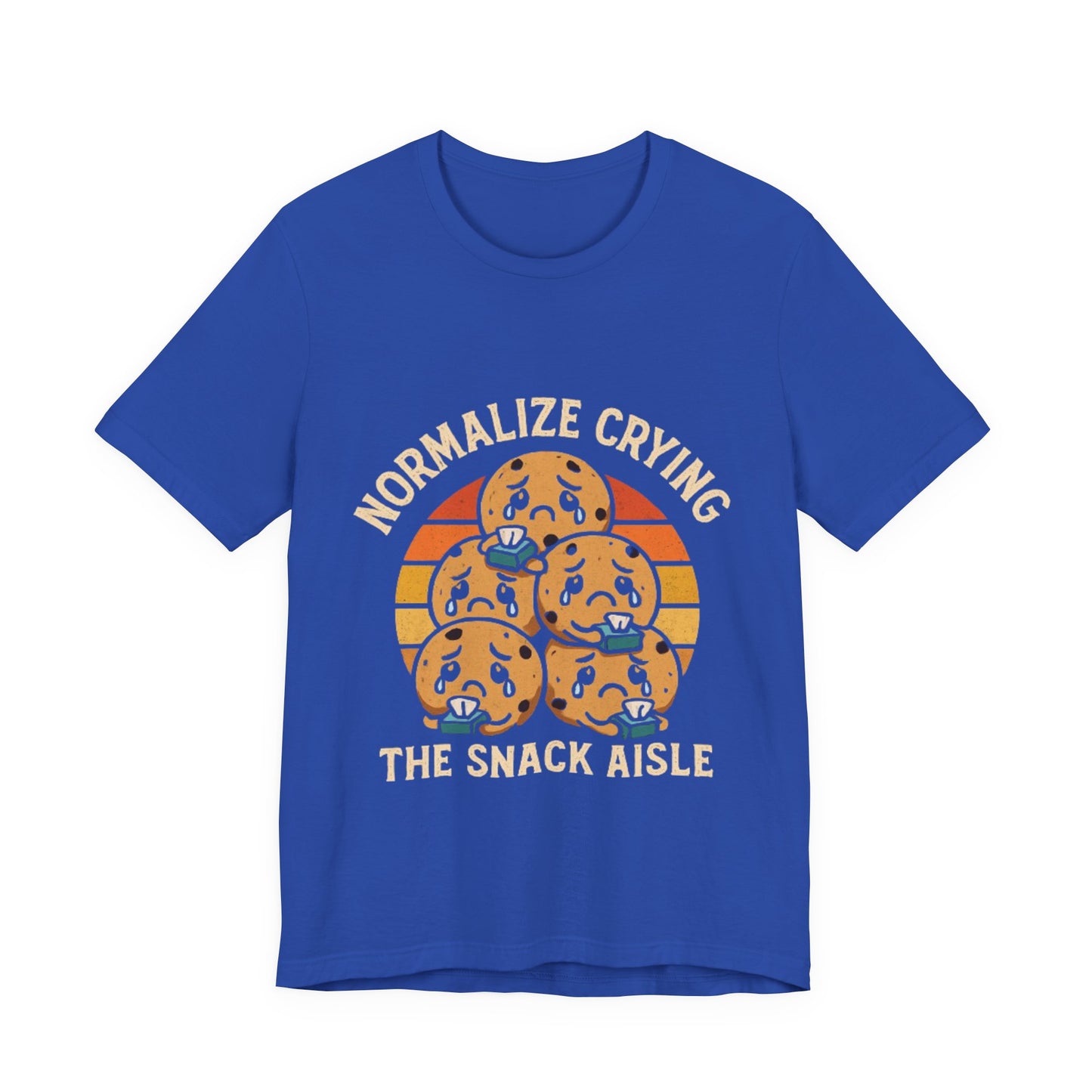 Normalize Crying Unisex Tee - Fun Snack Aisle Shirt, Counselor Humour