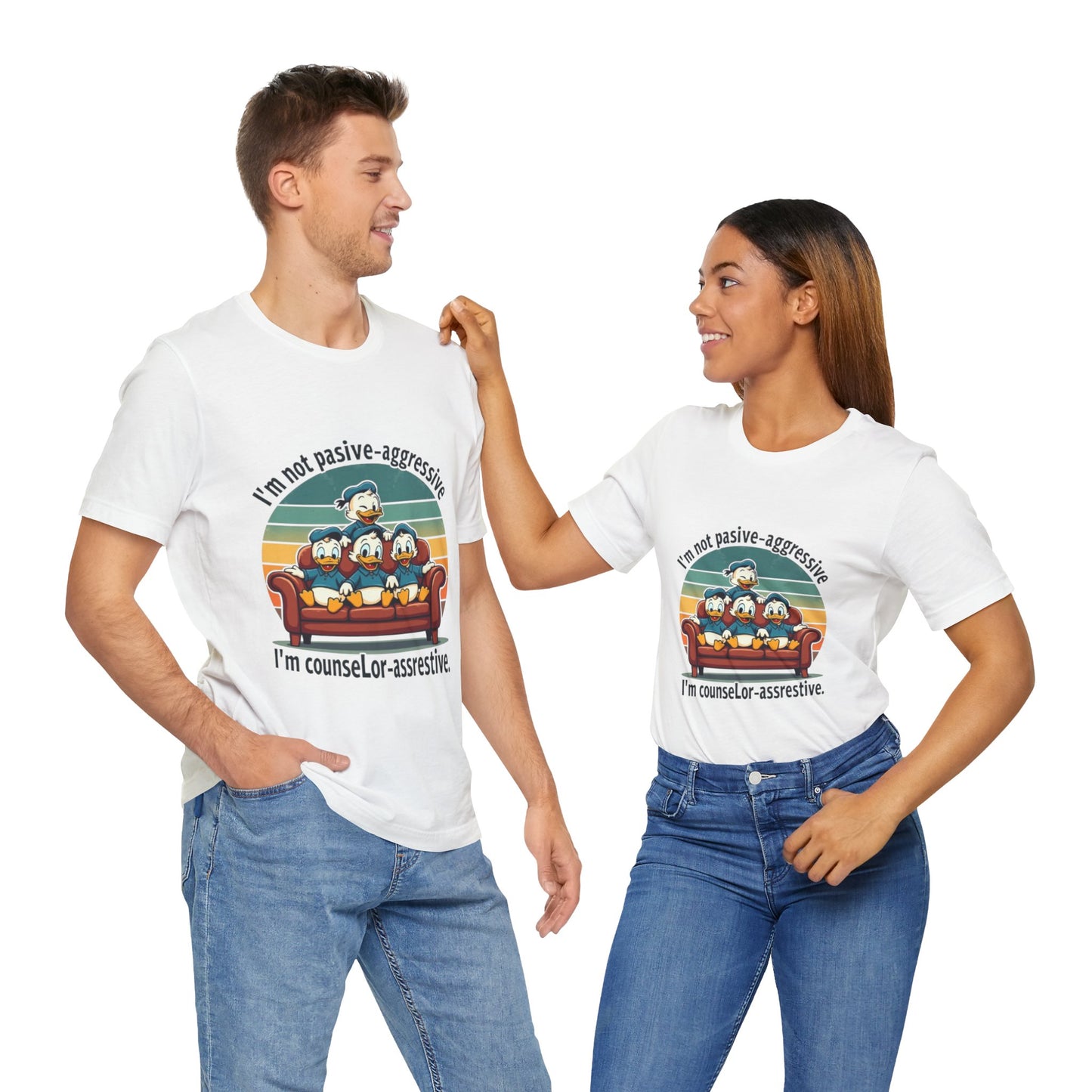 Unisex Jersey Short Sleeve T-Shirt -Funny Counsel-Assertive Tee