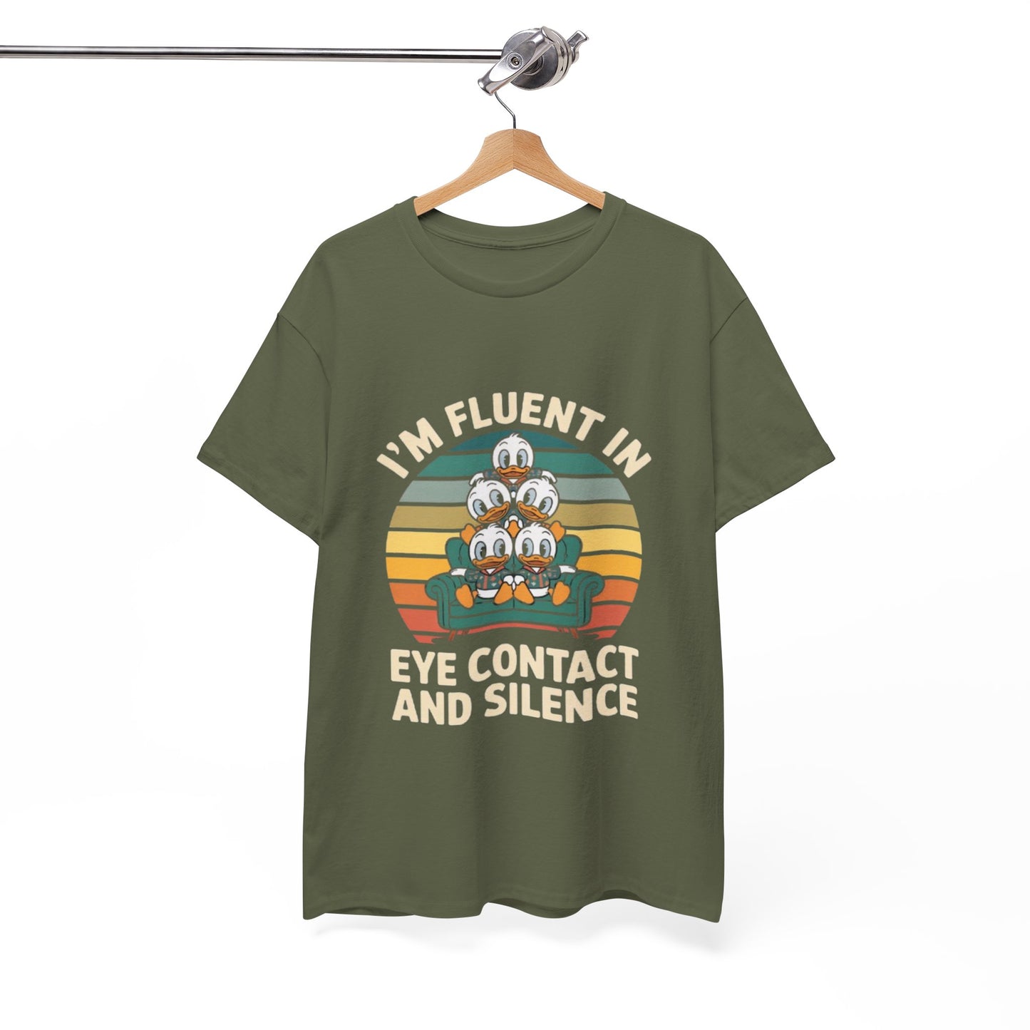 Unisex Heavy Cotton Tee -Fluent in Eye Contact