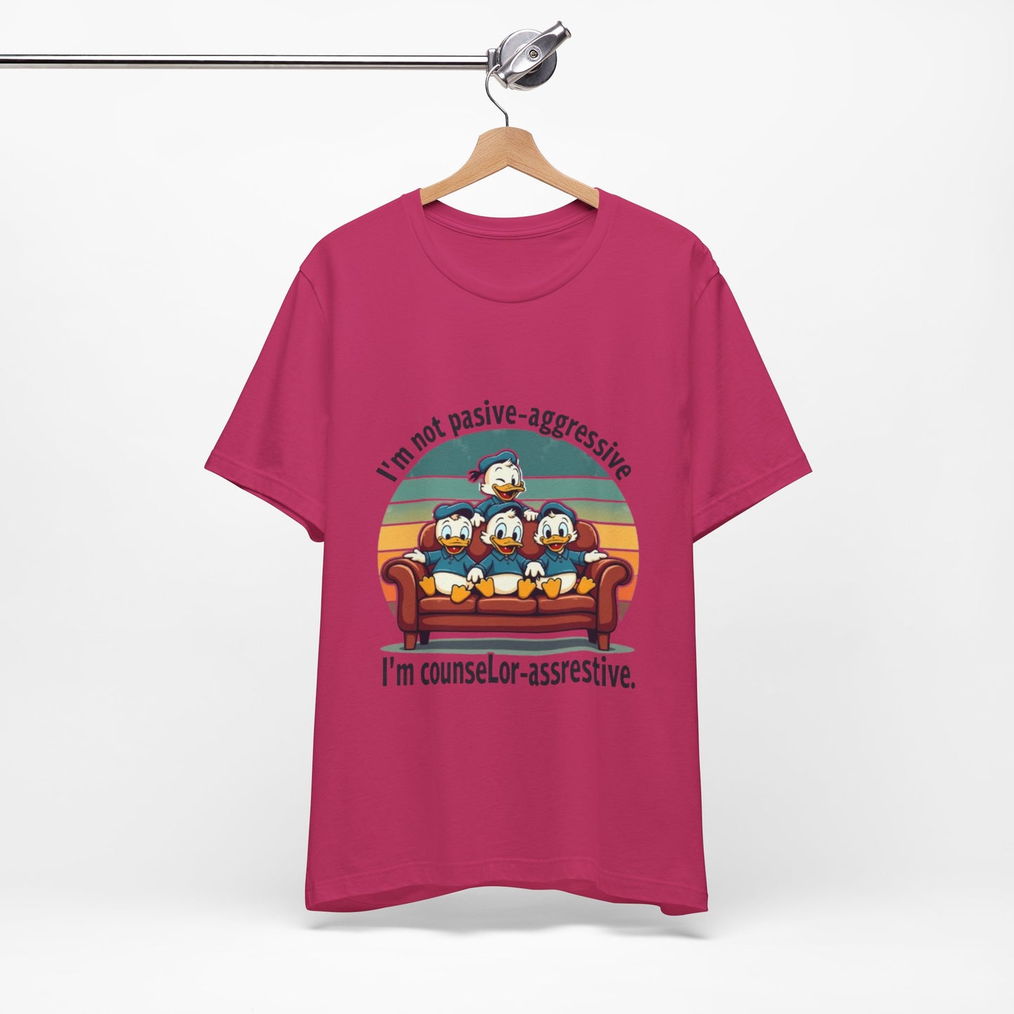 Unisex Jersey Short Sleeve T-Shirt -Funny Counsel-Assertive Tee