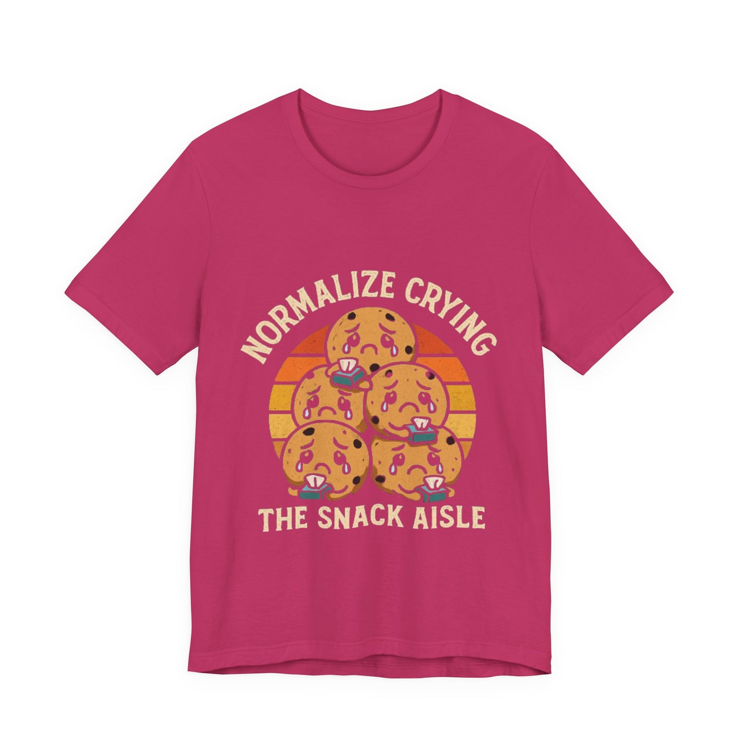 Normalize Crying Unisex Tee - Fun Snack Aisle Shirt, Counselor Humour