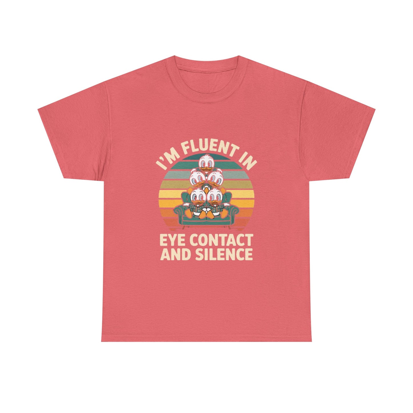 Unisex Heavy Cotton Tee -Fluent in Eye Contact