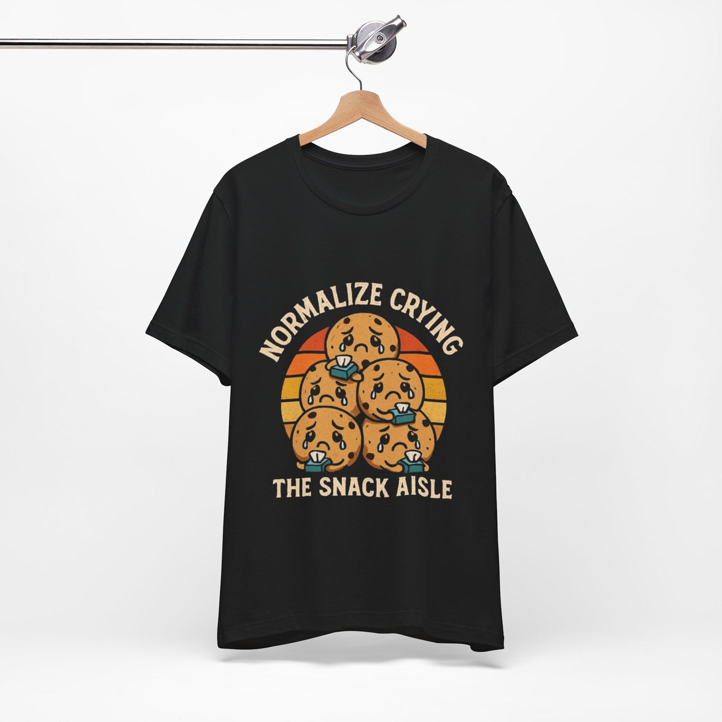 Normalize Crying Unisex Tee - Fun Snack Aisle Shirt, Counselor Humour