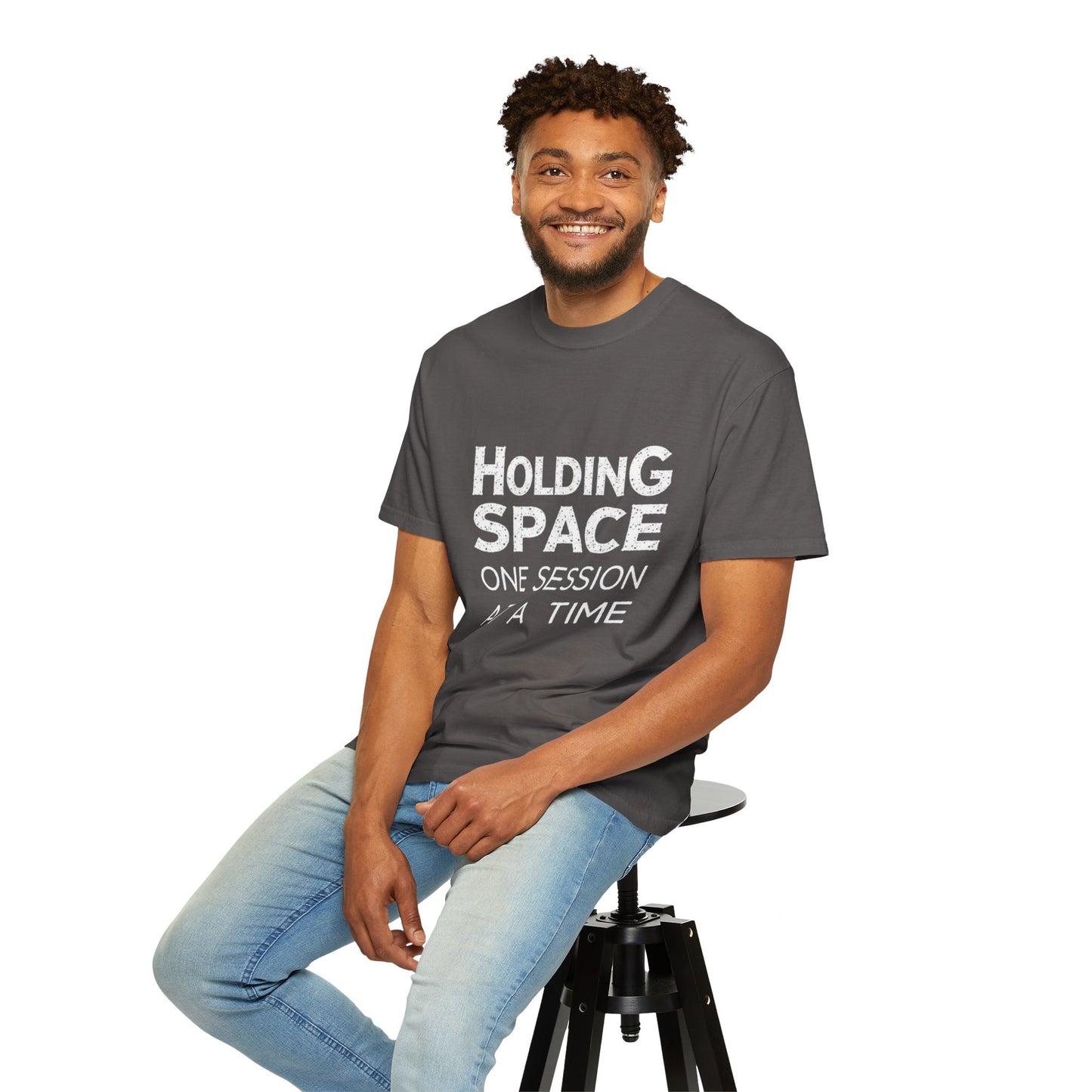 Unisex Garment-Dyed T-shirt -Holding Space