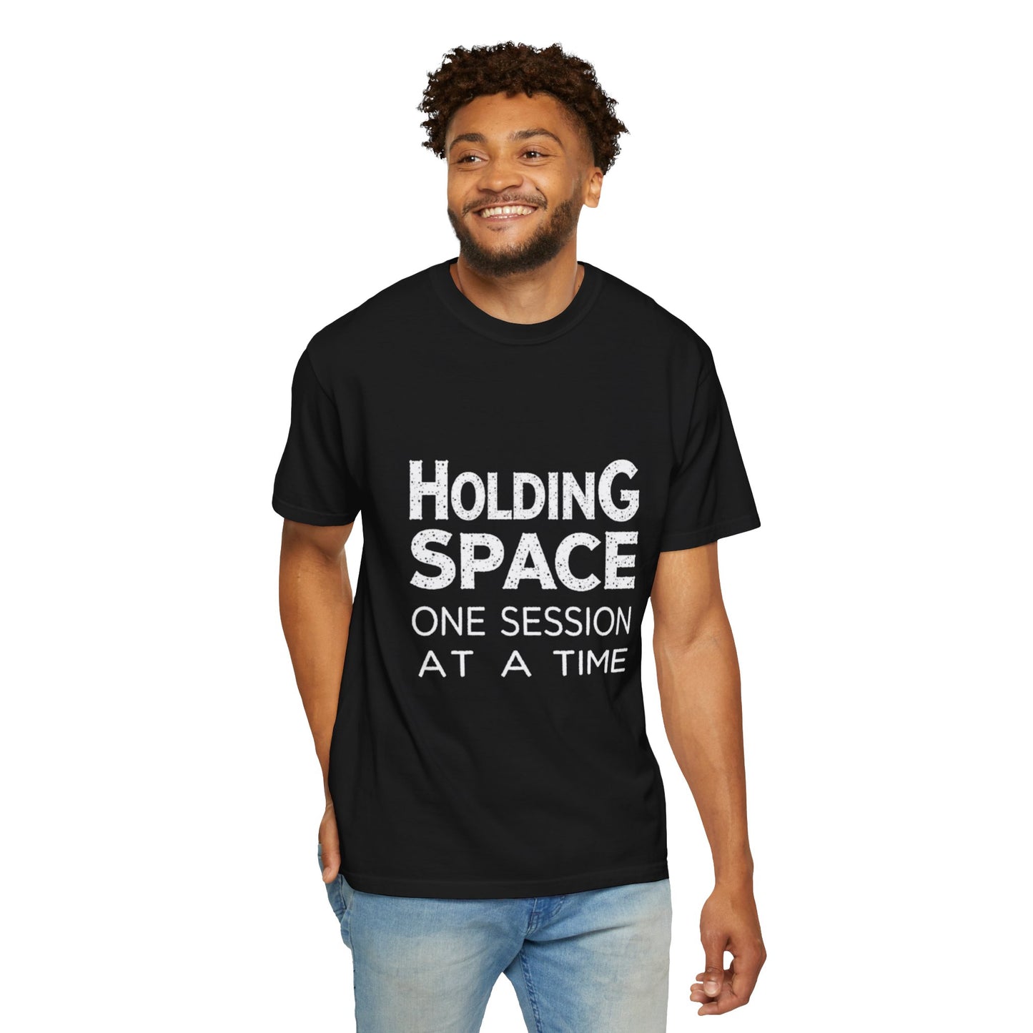 Unisex Garment-Dyed T-shirt -Holding Space