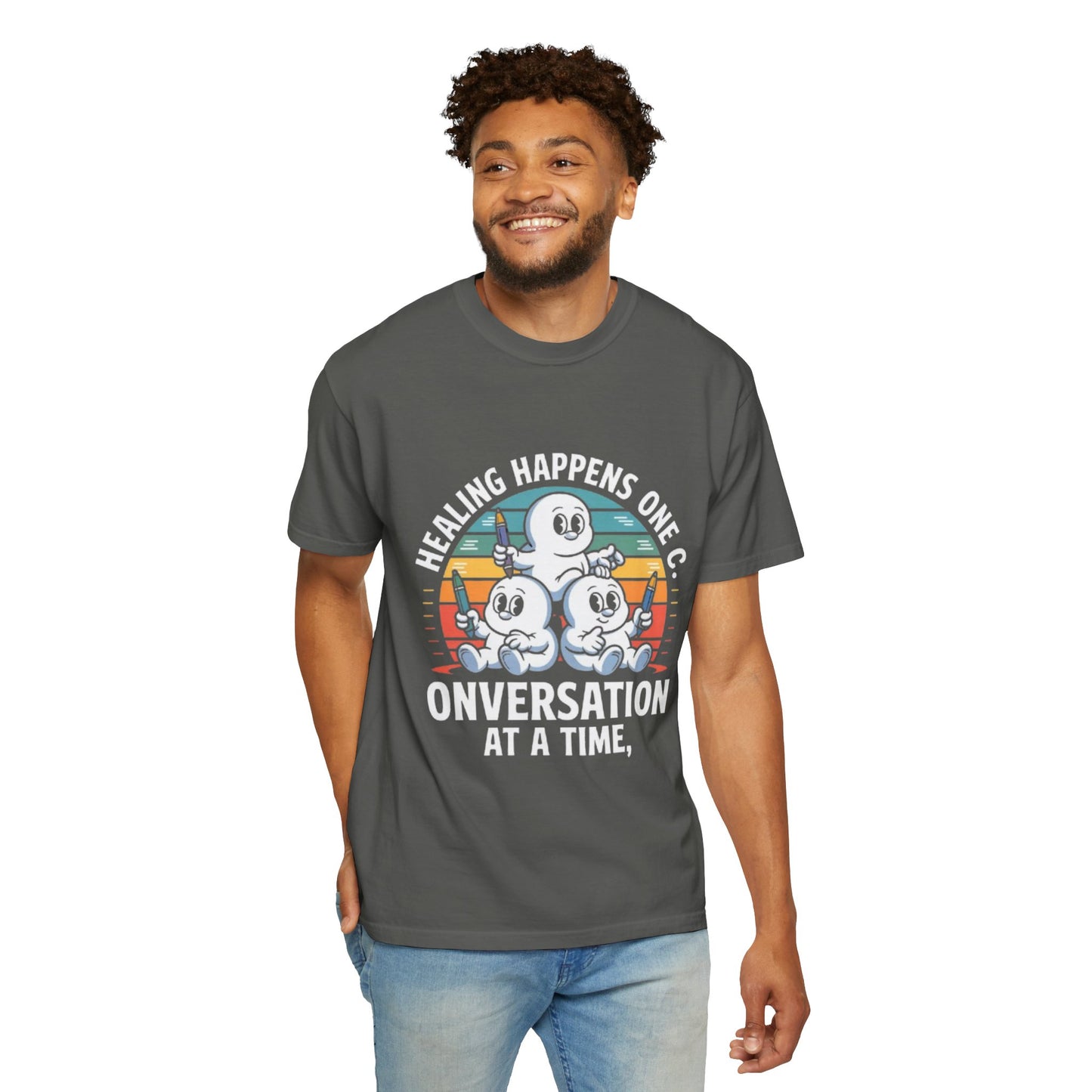 Unisex Garment-Dyed T-shirt - Healing Happens