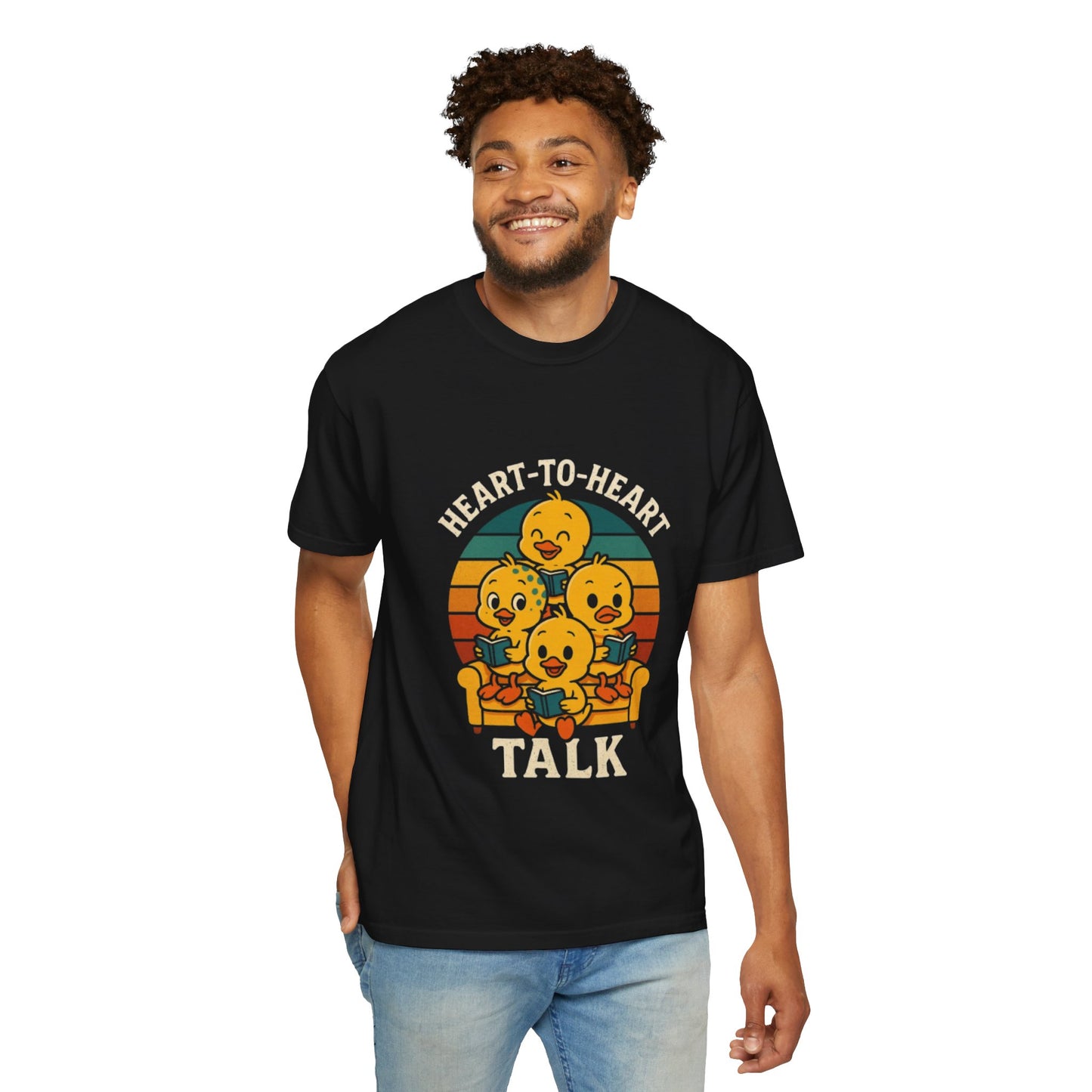 Unisex Garment-Dyed T-Shirt -Heart-to-Heart Talk
