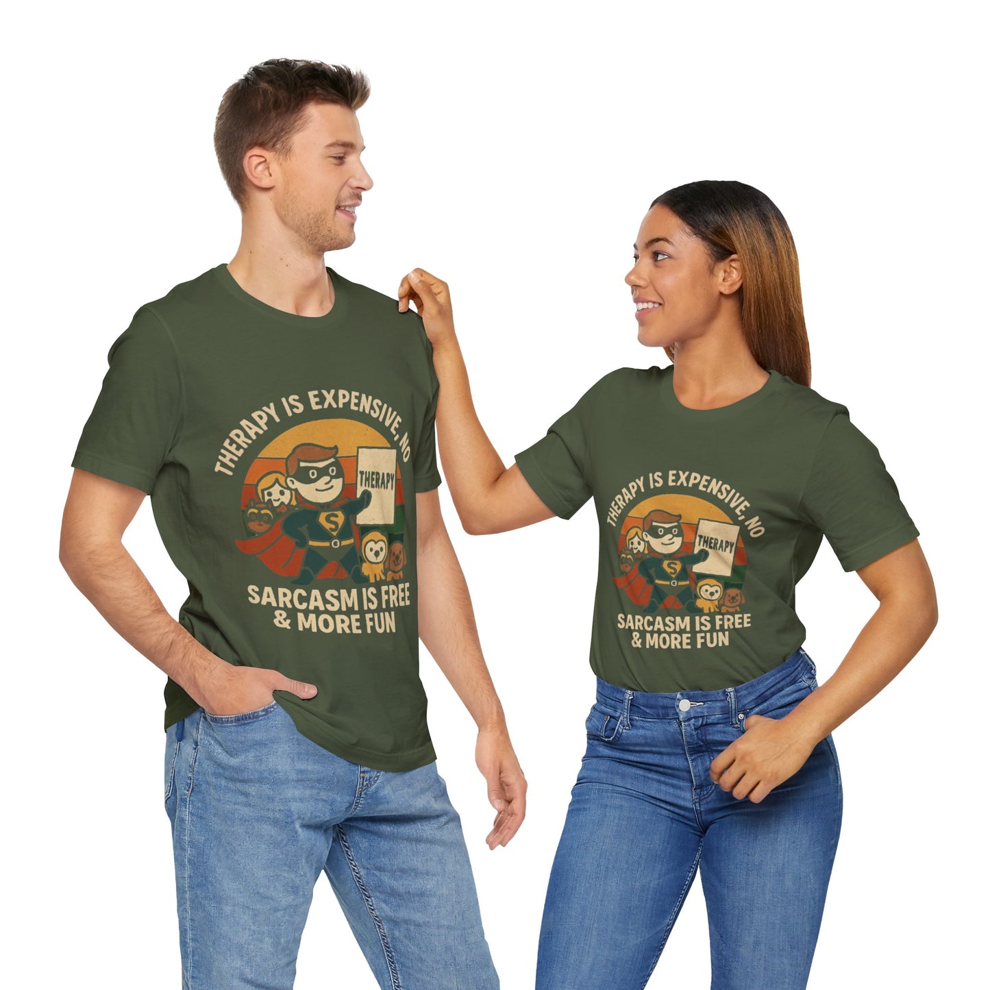 Therapy Humor Tee | Unisex Jersey Short Sleeve Tee, Mental Health Awareness