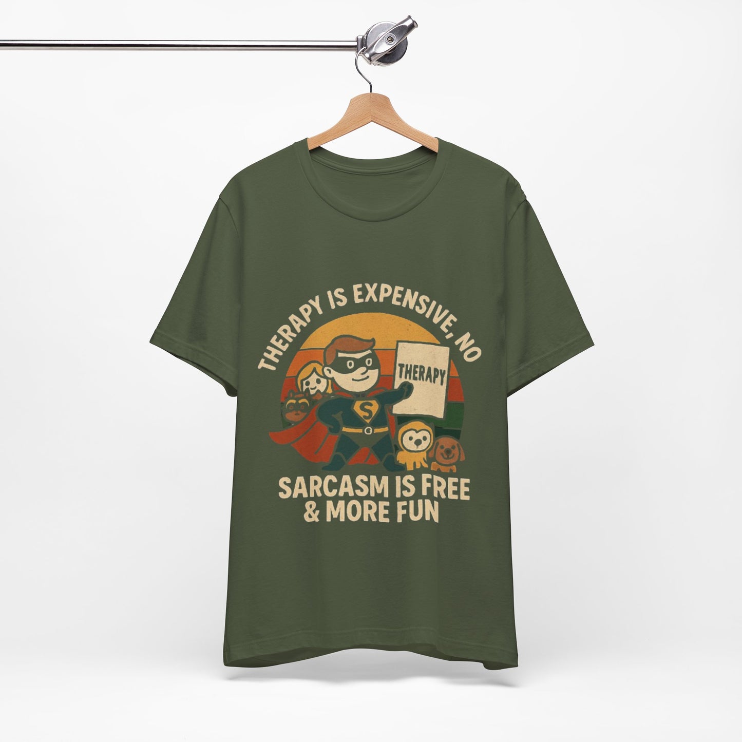 Therapy Humor Tee | Unisex Jersey Short Sleeve Tee, Mental Health Awareness