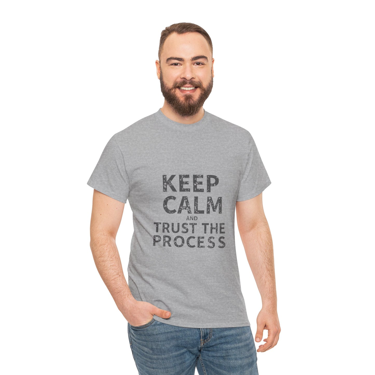 Unisex Heavy Cotton Tee -Keep Calm