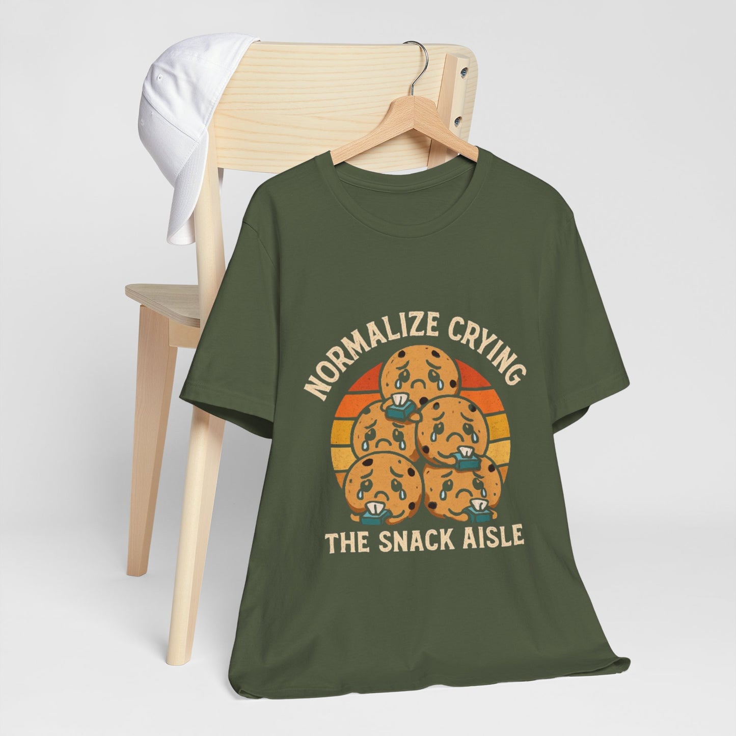 Normalize Crying Unisex Tee - Fun Snack Aisle Shirt, Counselor Humour