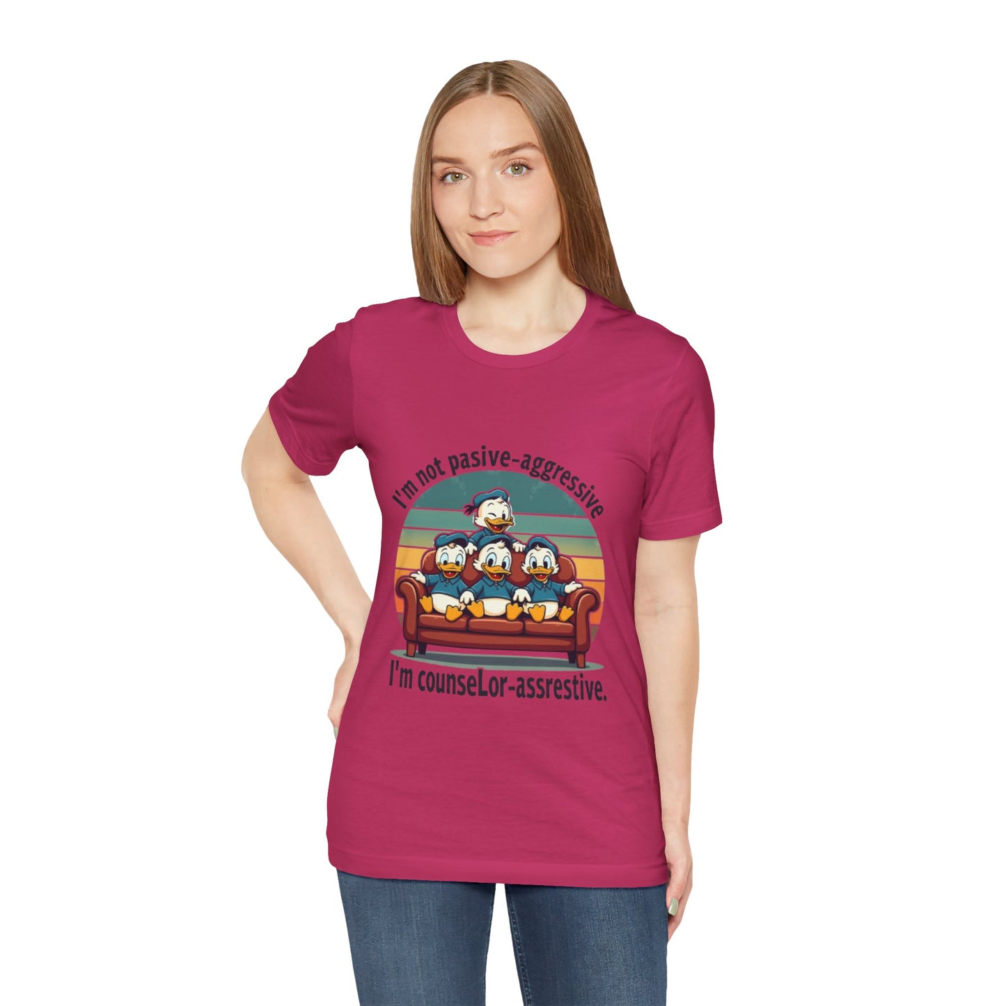 Unisex Jersey Short Sleeve T-Shirt -Funny Counsel-Assertive Tee