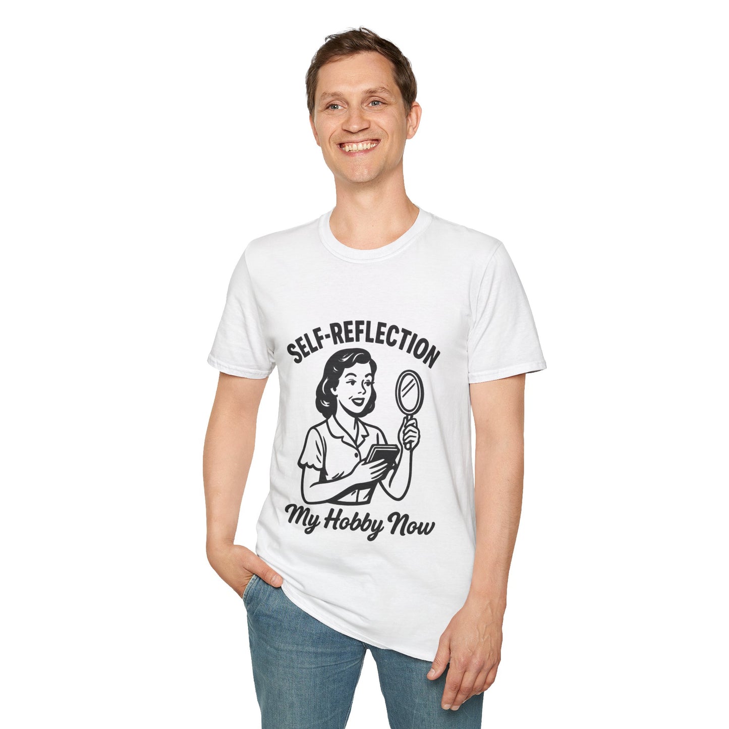 Self-Reflection Motivational Unisex T-Shirt, Self-Care Gift