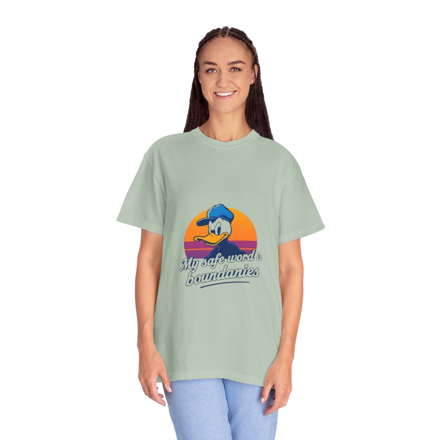 Unisex Garment-Dyed T-Shirt -My Safe Word Is Boundaries